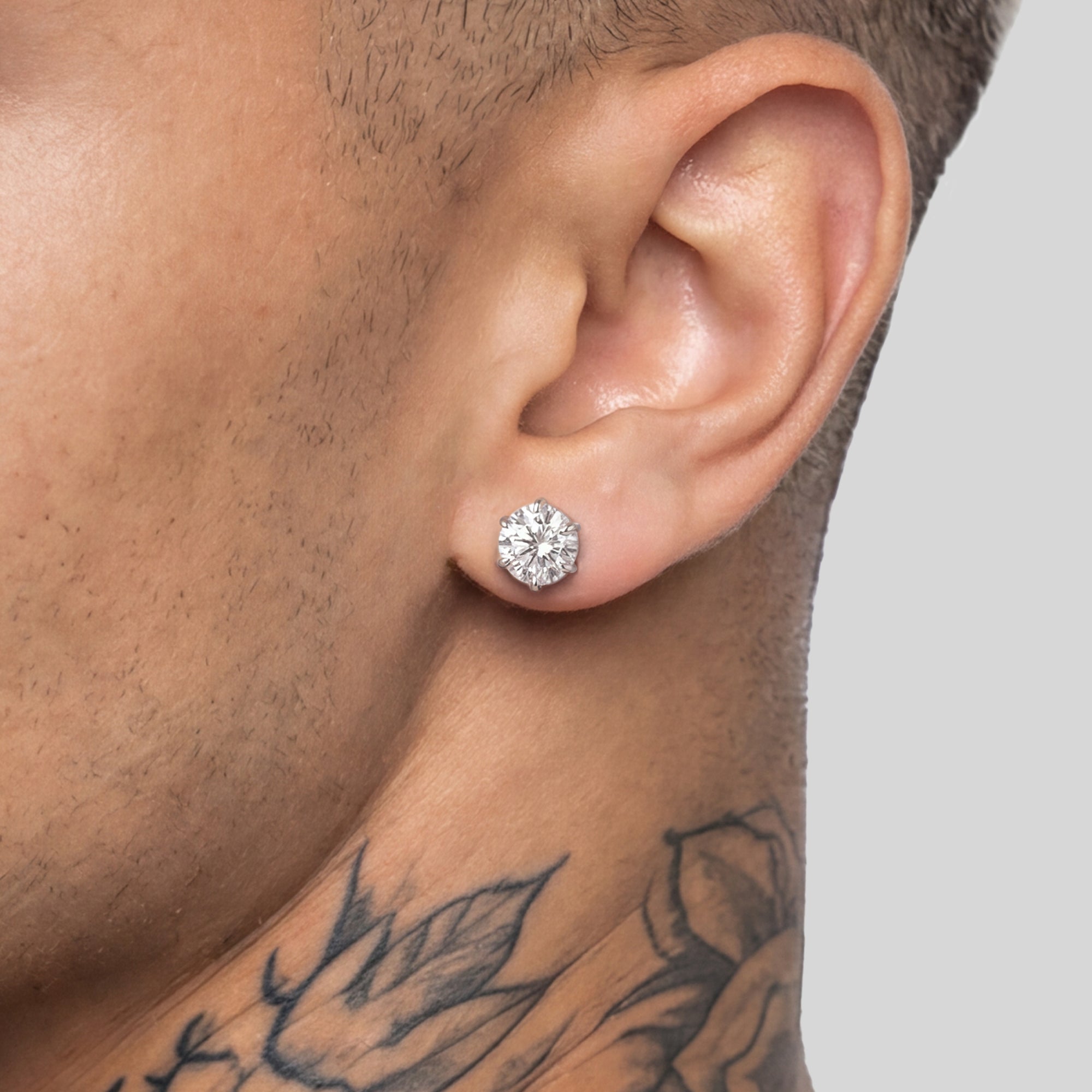 Boucle d'oreille à tige étoile
