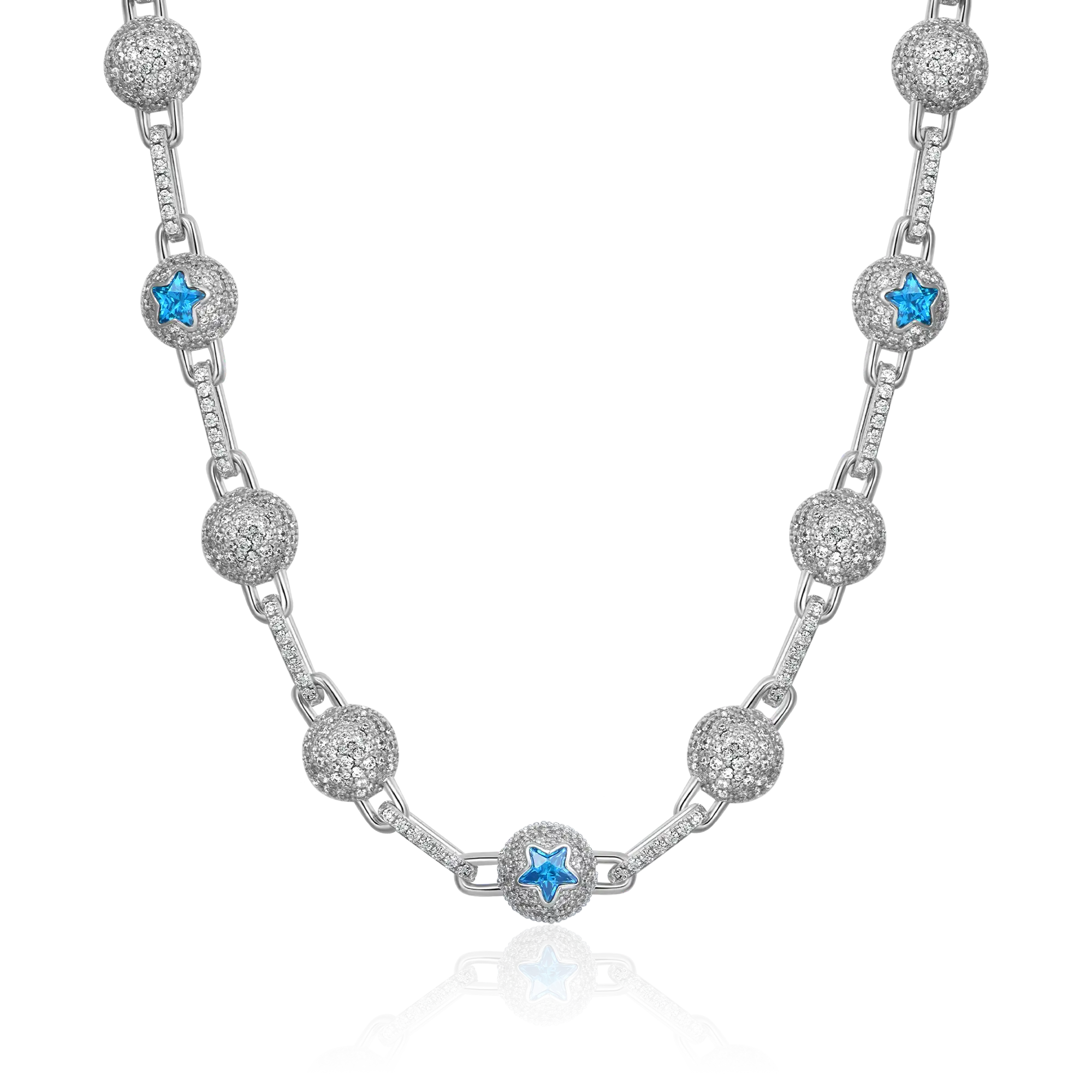 Cadena de bola helada Laflare - 12 mm