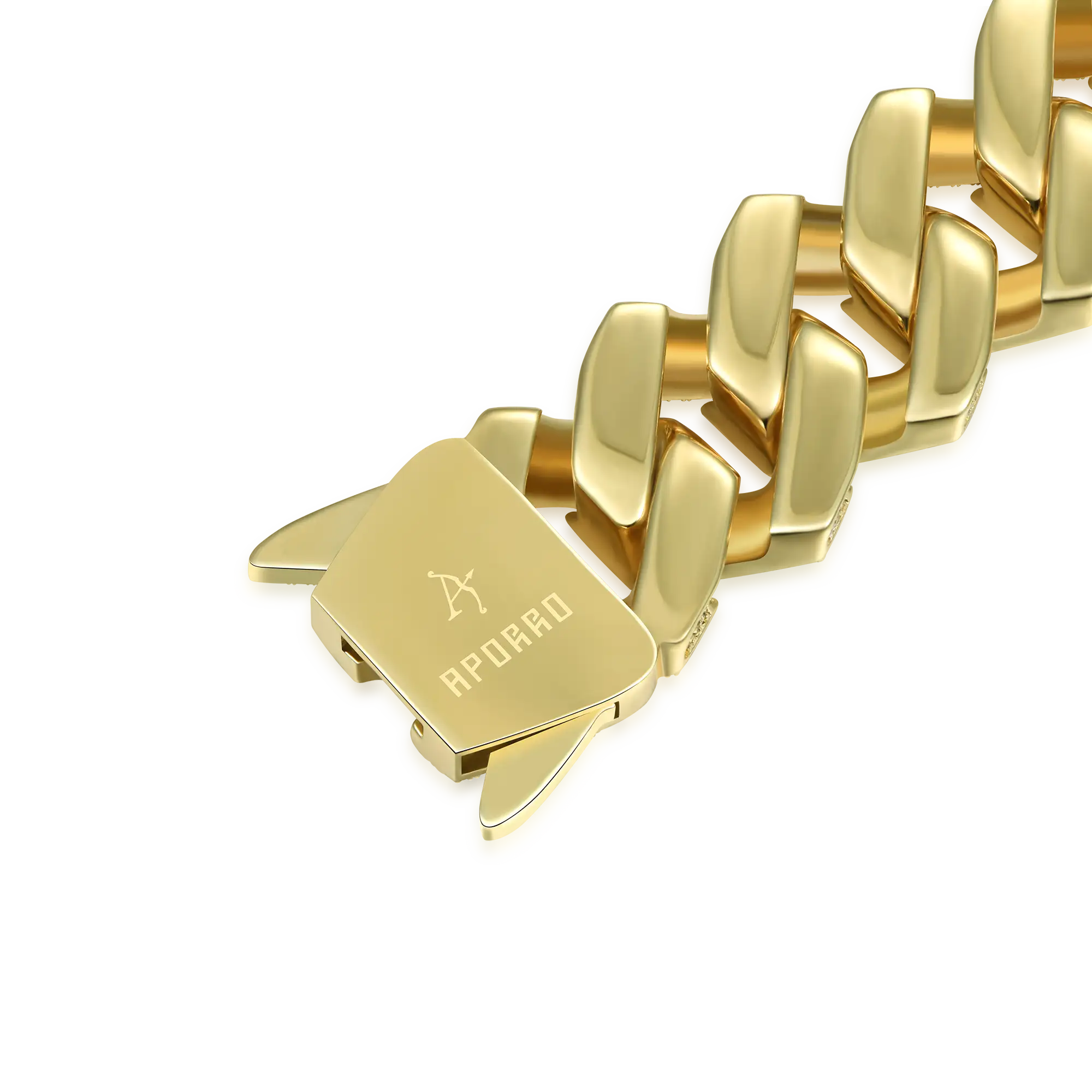 Custom Rollercoaster Buckle Prong Cuban Chain - 25mm