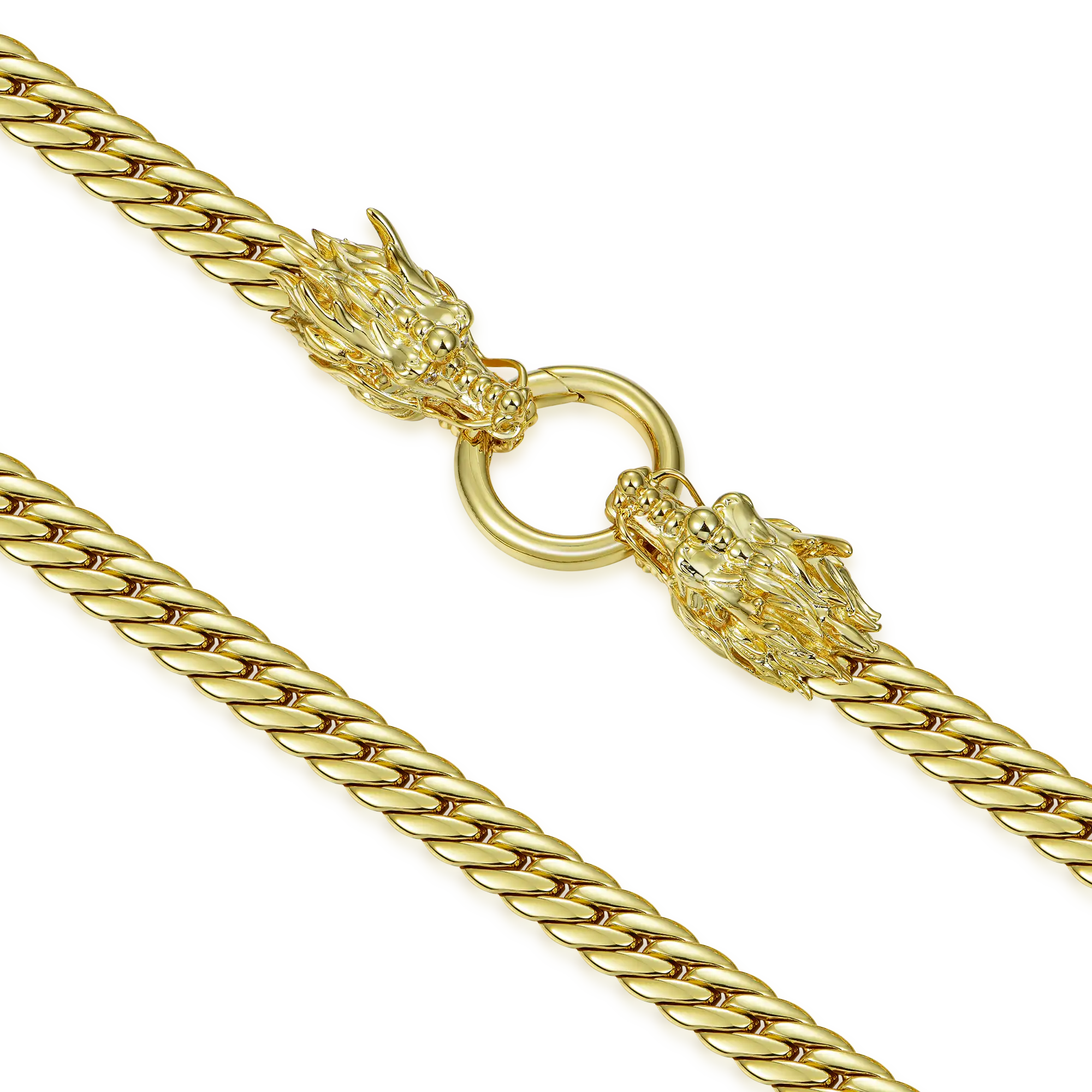 Sacred Halo Dragon Chain & Pendant Set