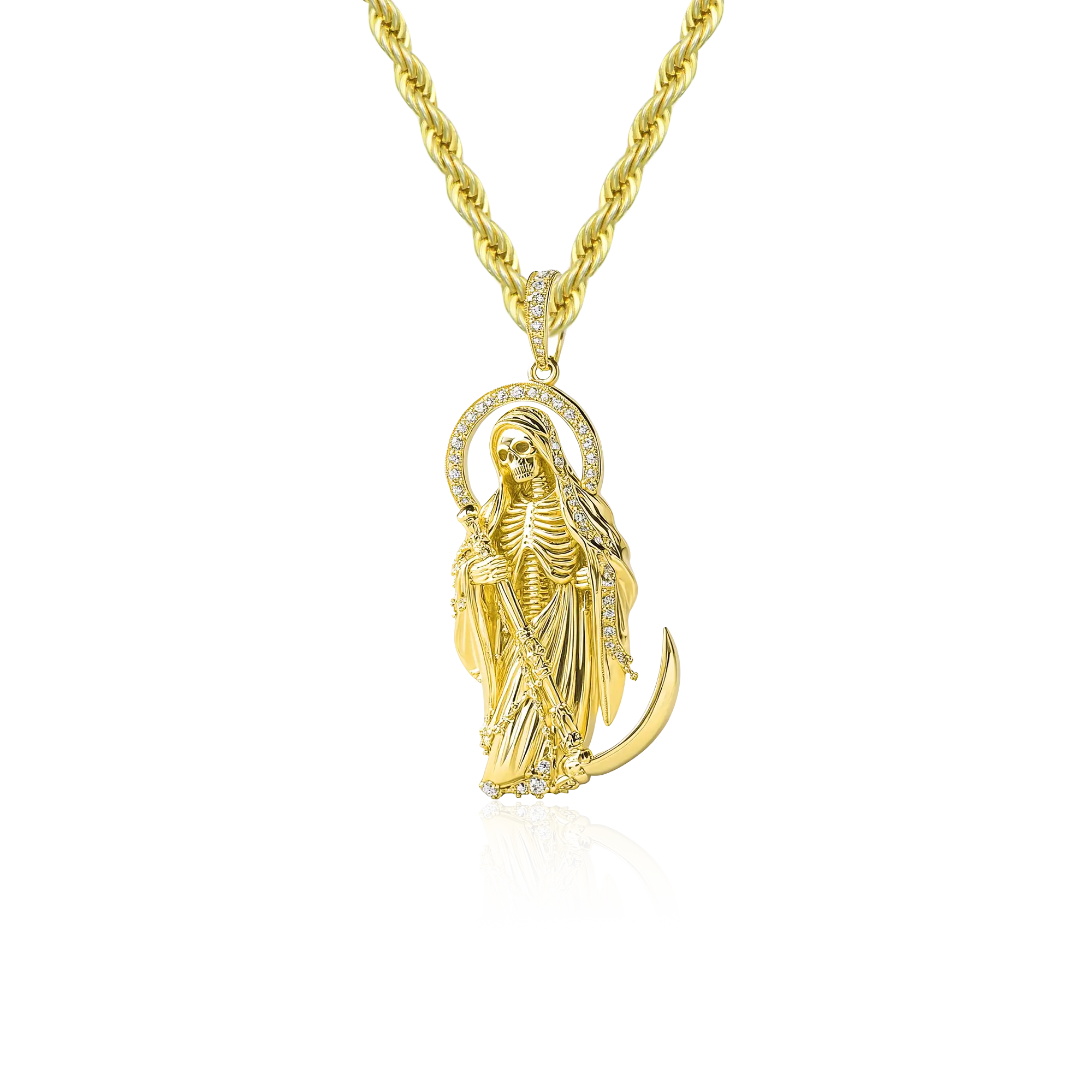Santa Muerte Reaper Pendant
