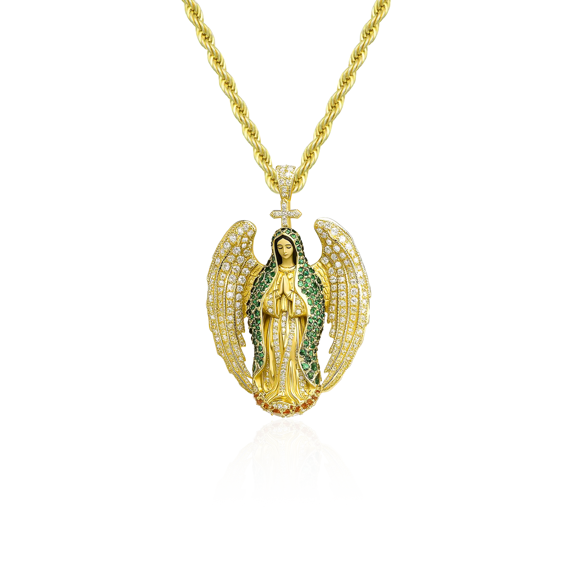 Blessed Mary Winged Pendant