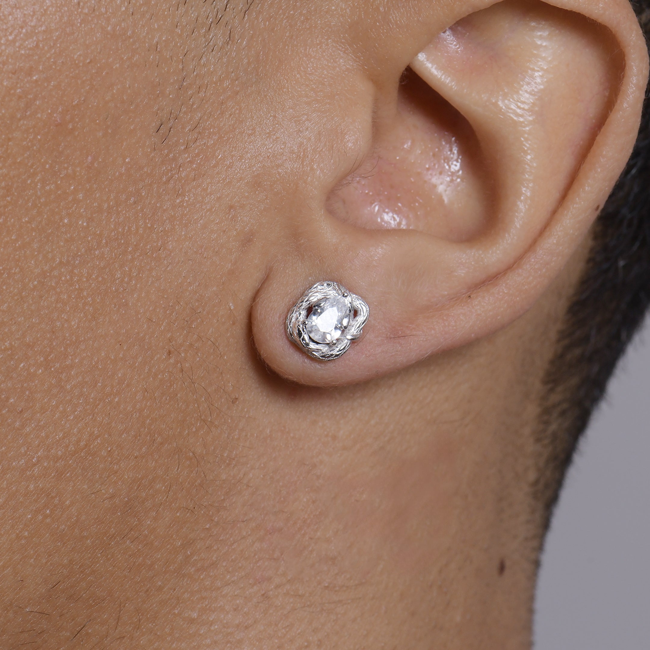 Coiled Snake Stud Earrings