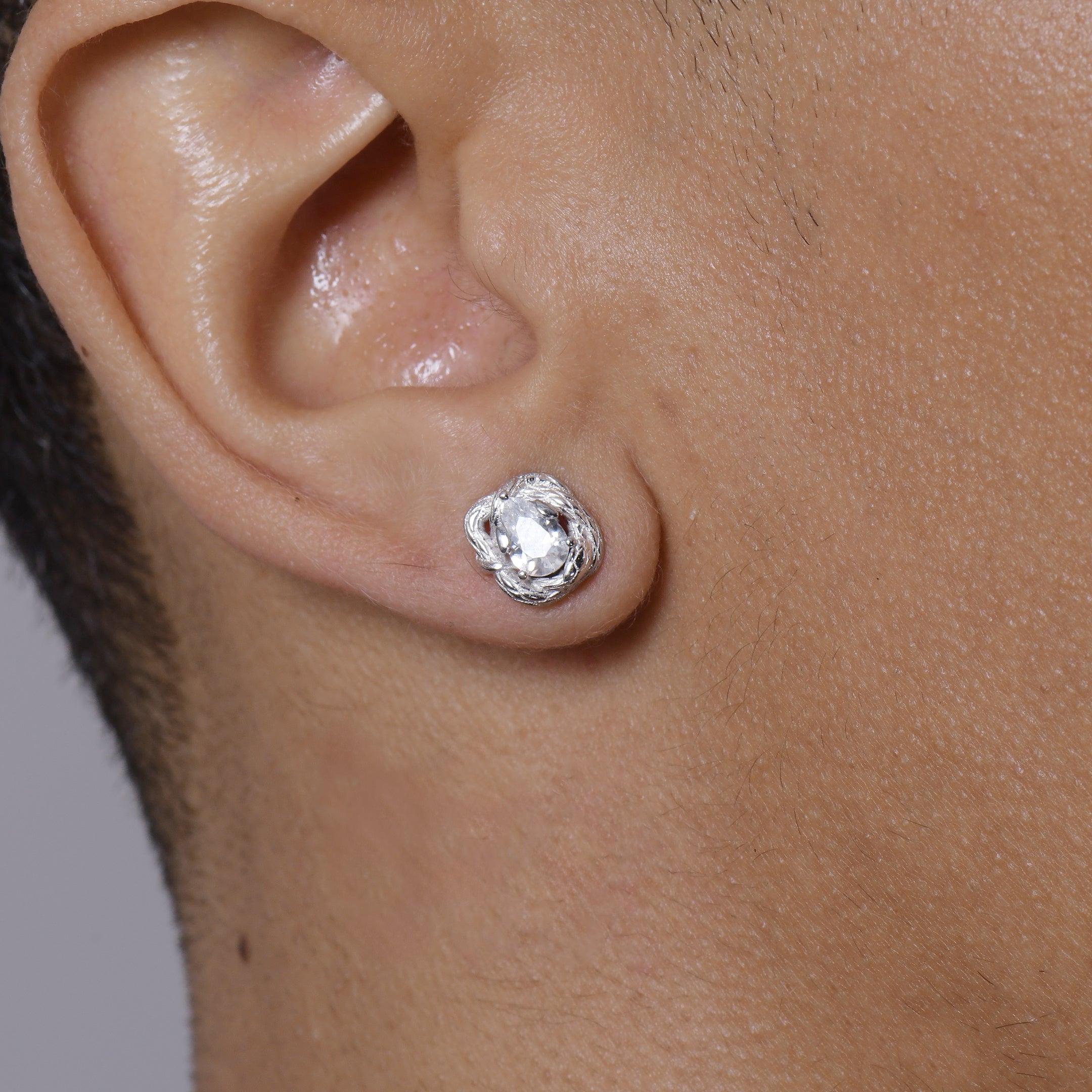 Coiled Snake Stud Earrings