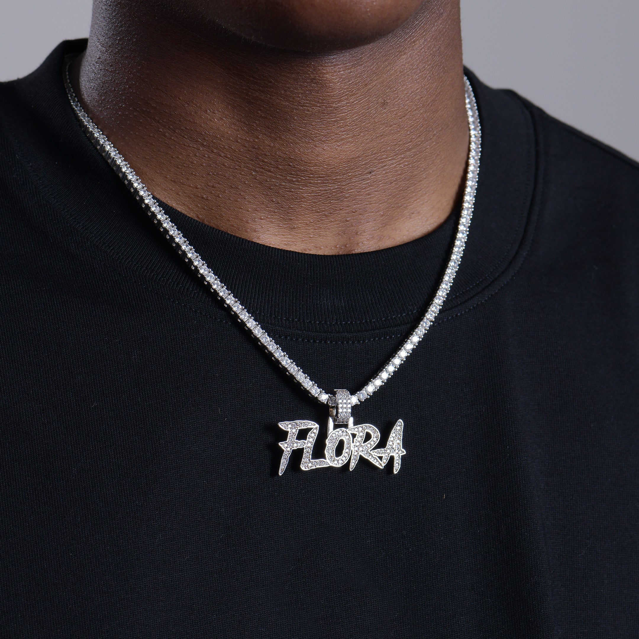 Custom Coke Boys Font Name Pendant