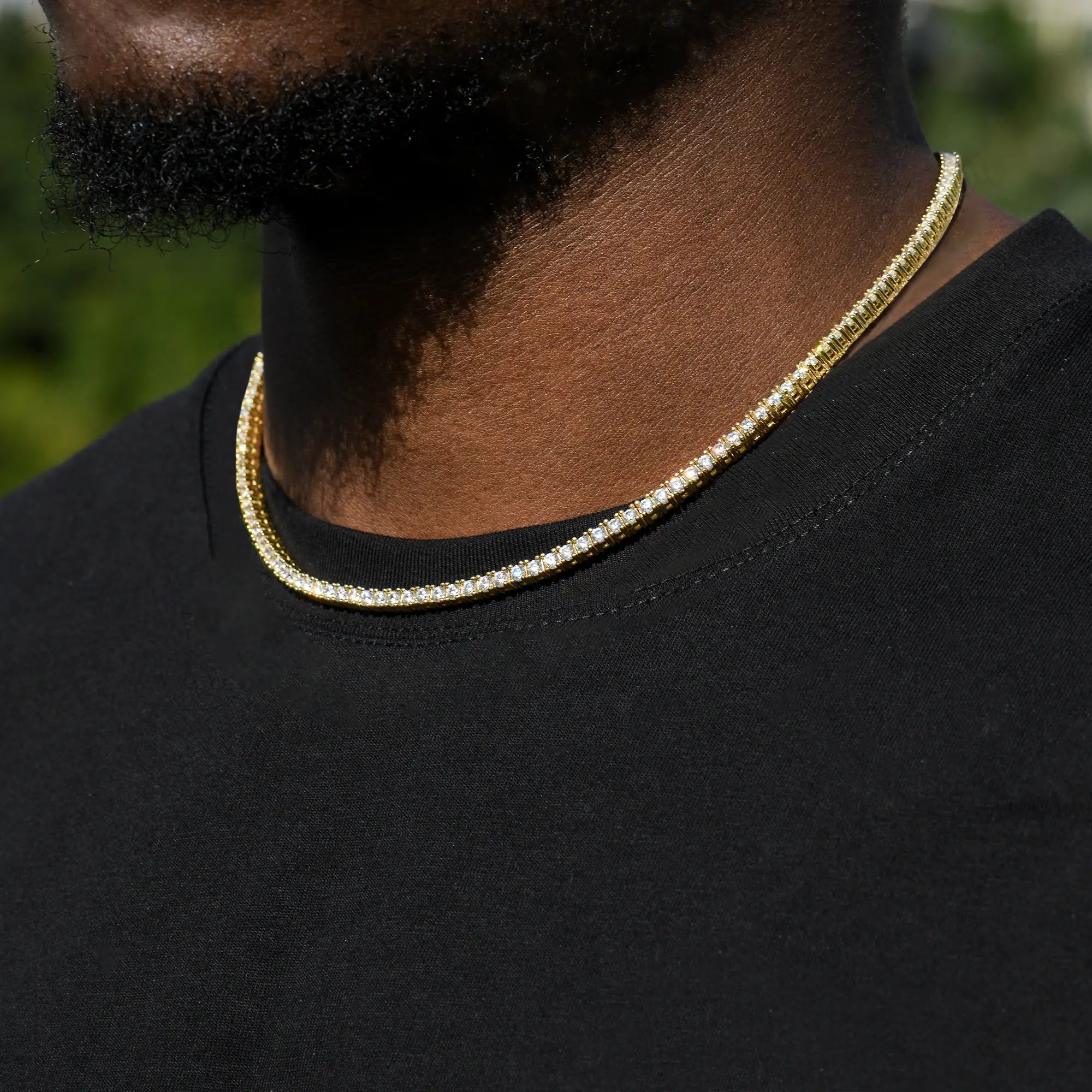 Iced Moissanite Tennis Chain - 3mm