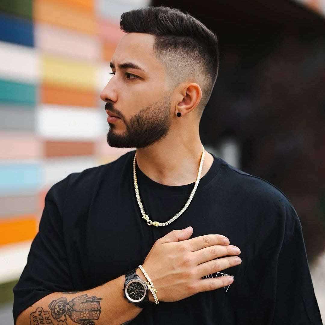 WONG Adjustable Dragon Tennis Chain + Bracelet Gift Set