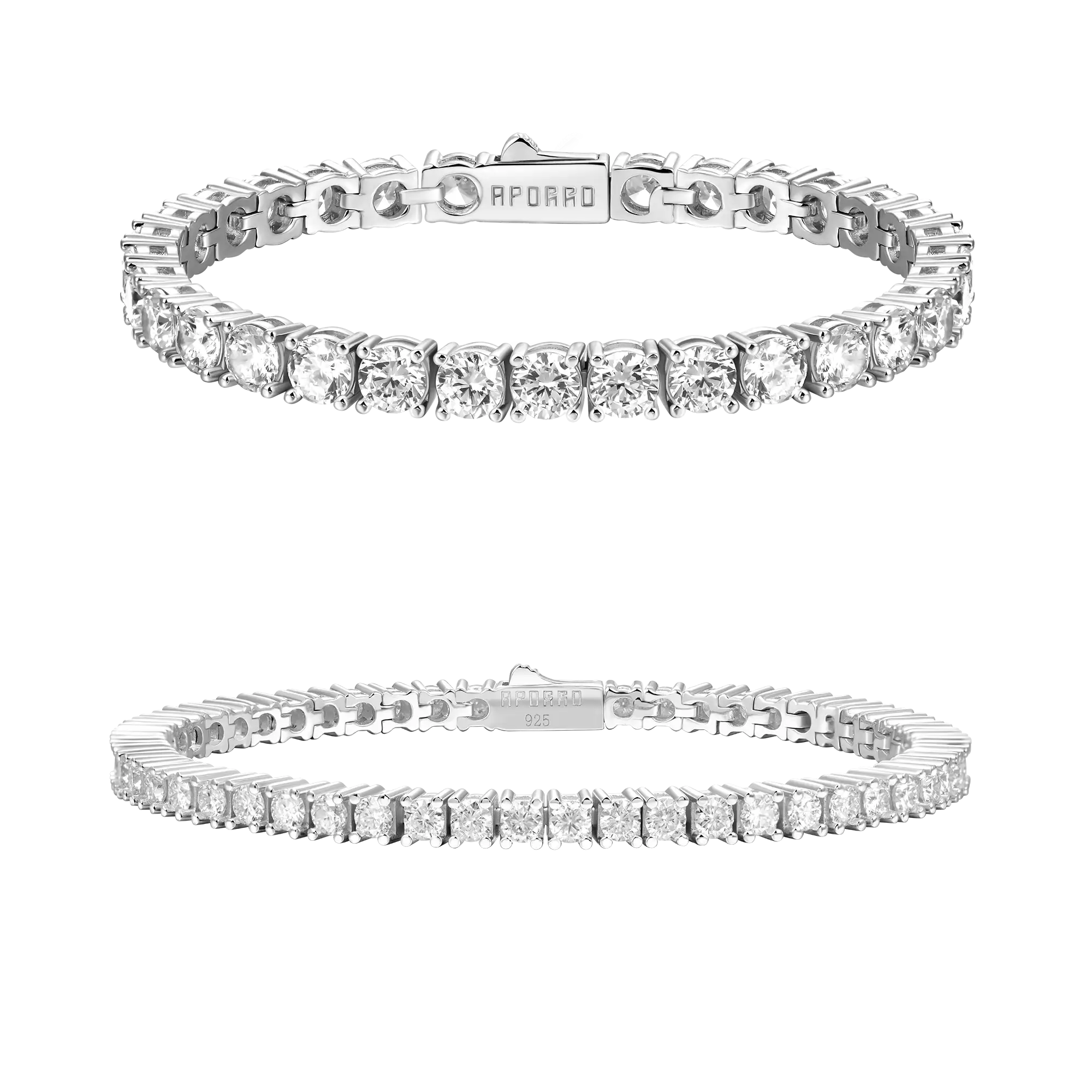 3mm Tennis + 5mm Tennis Bracelet Gift Set