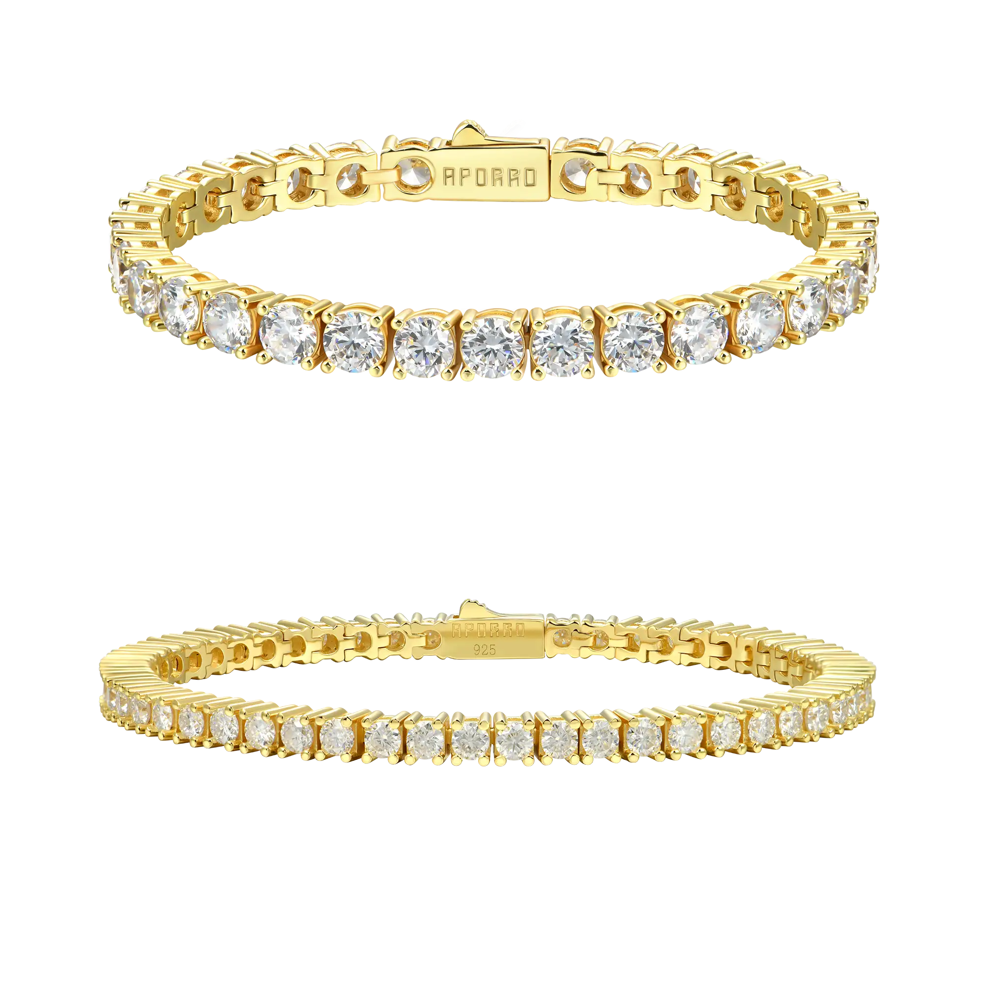 3mm Tennis + 5mm Tennis Bracelet Gift Set