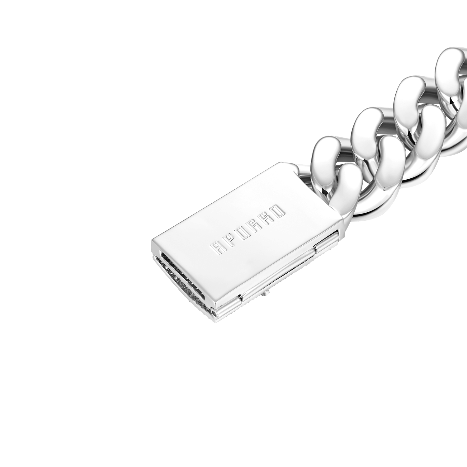 Pulsera de enlace cubano de cajas APORRO A® de 19 mm