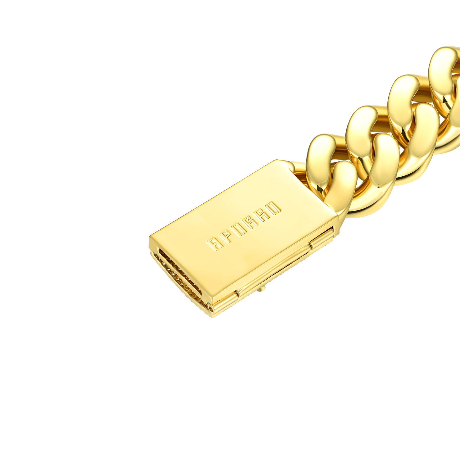 Pulsera de enlace cubano de cajas APORRO A® de 19 mm