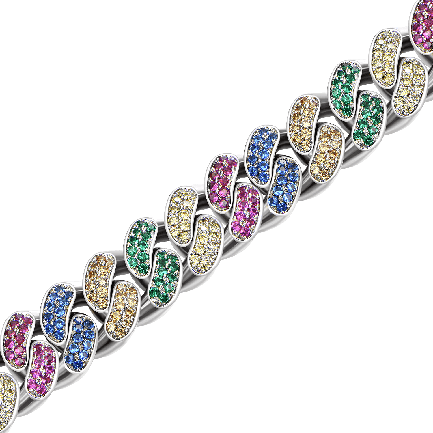 Pulsera cubana de batido de aporo x coogi - 12 mm