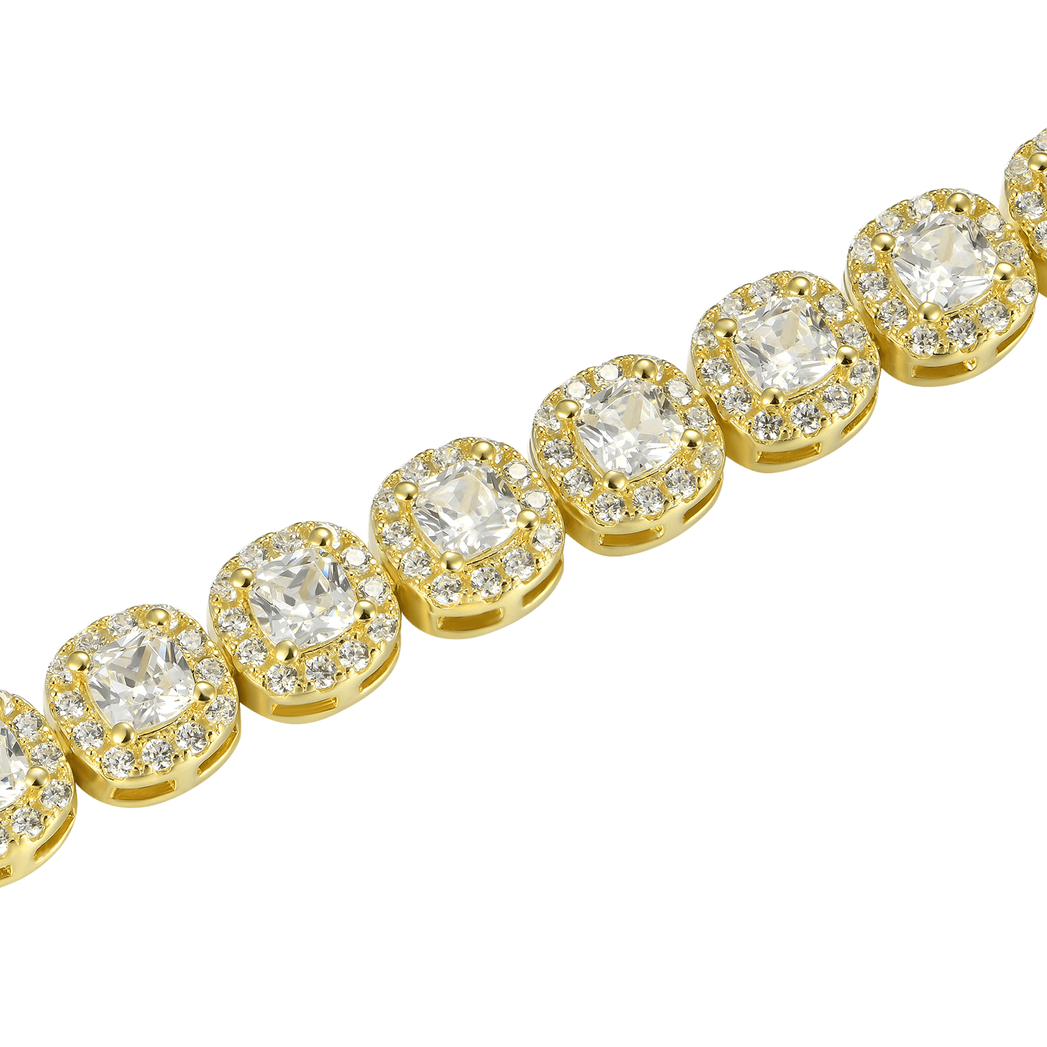 Pulsera de tenis agrupada de colchón - 7 mm