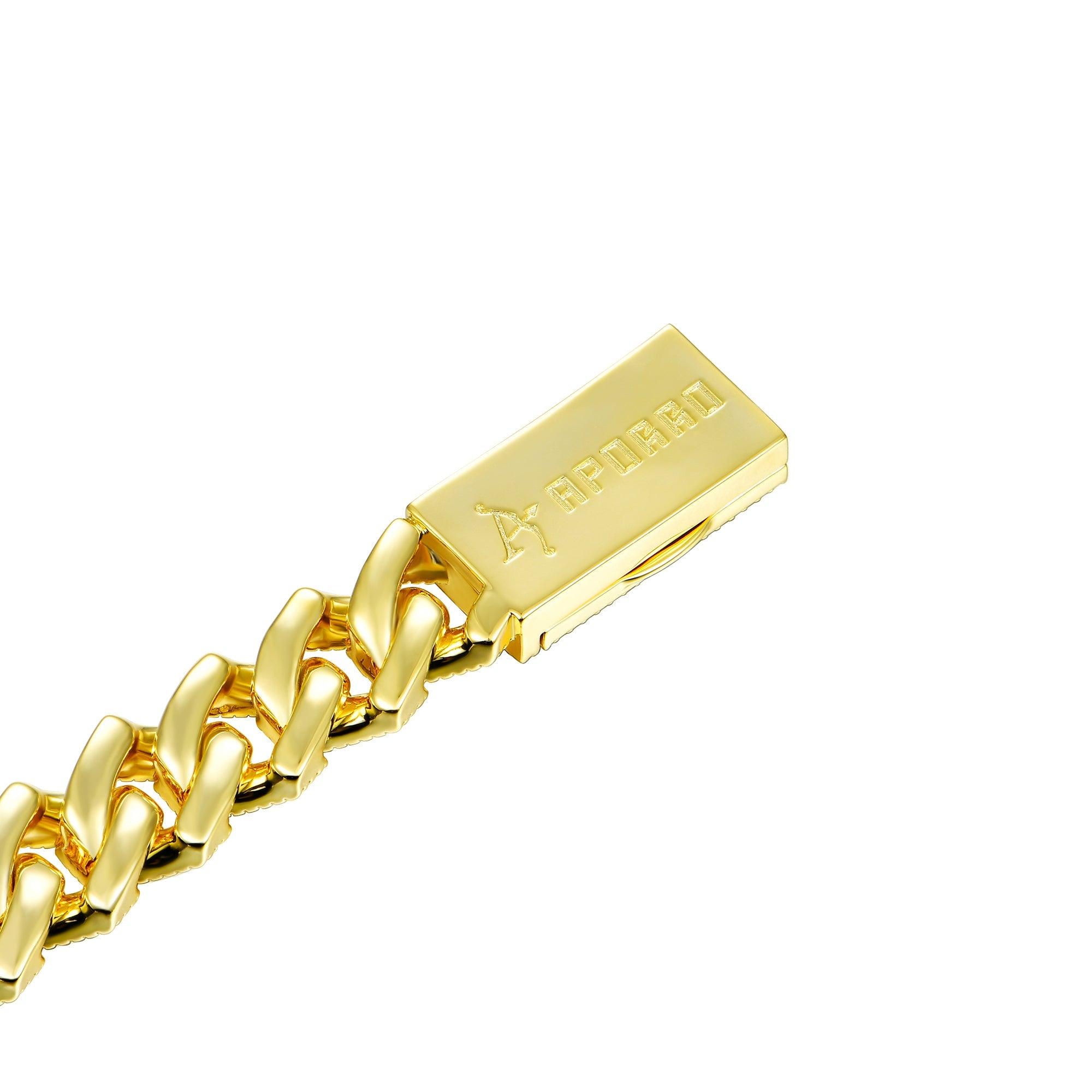 12mm Halo Round Cut Prong Cuban Link Bracelet