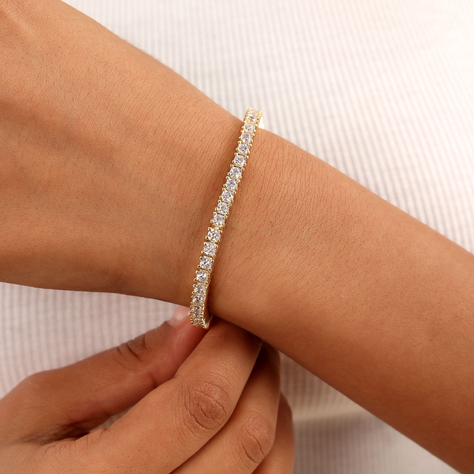 Moissanite Iced Tennis Bracelet - 3mm