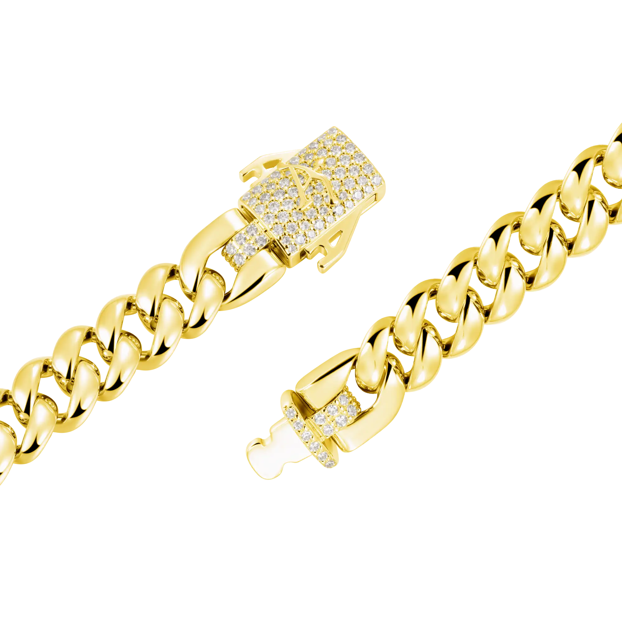 Plain Gold Cuban Bracelet - 8mm