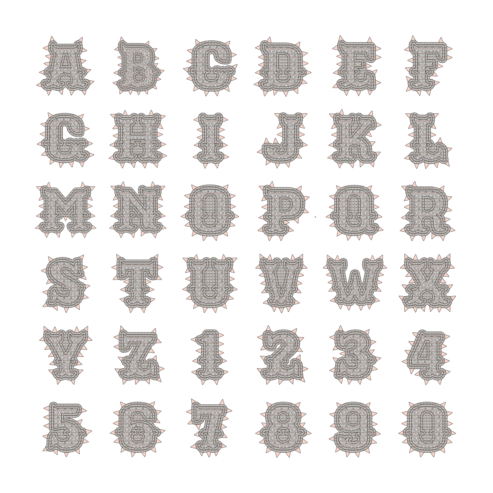 Custom Willow Nail Font Pendant