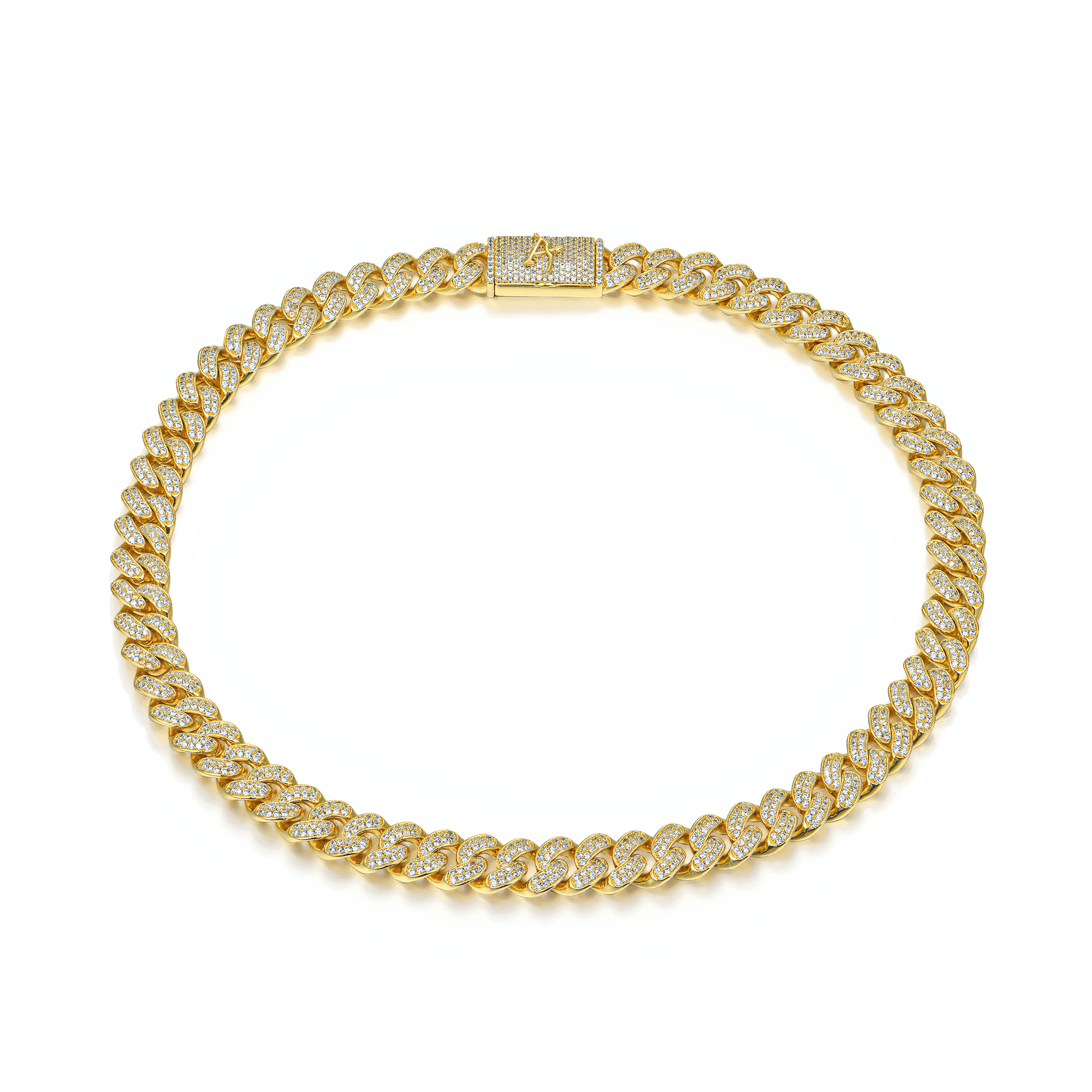 12mm A® Box Clasp Cuban Link -Kette