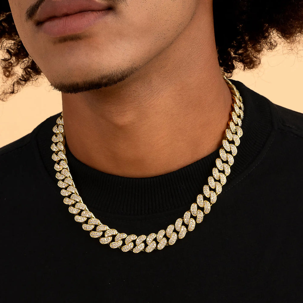 12mm A® Box Clasp Cuban Link -Kette