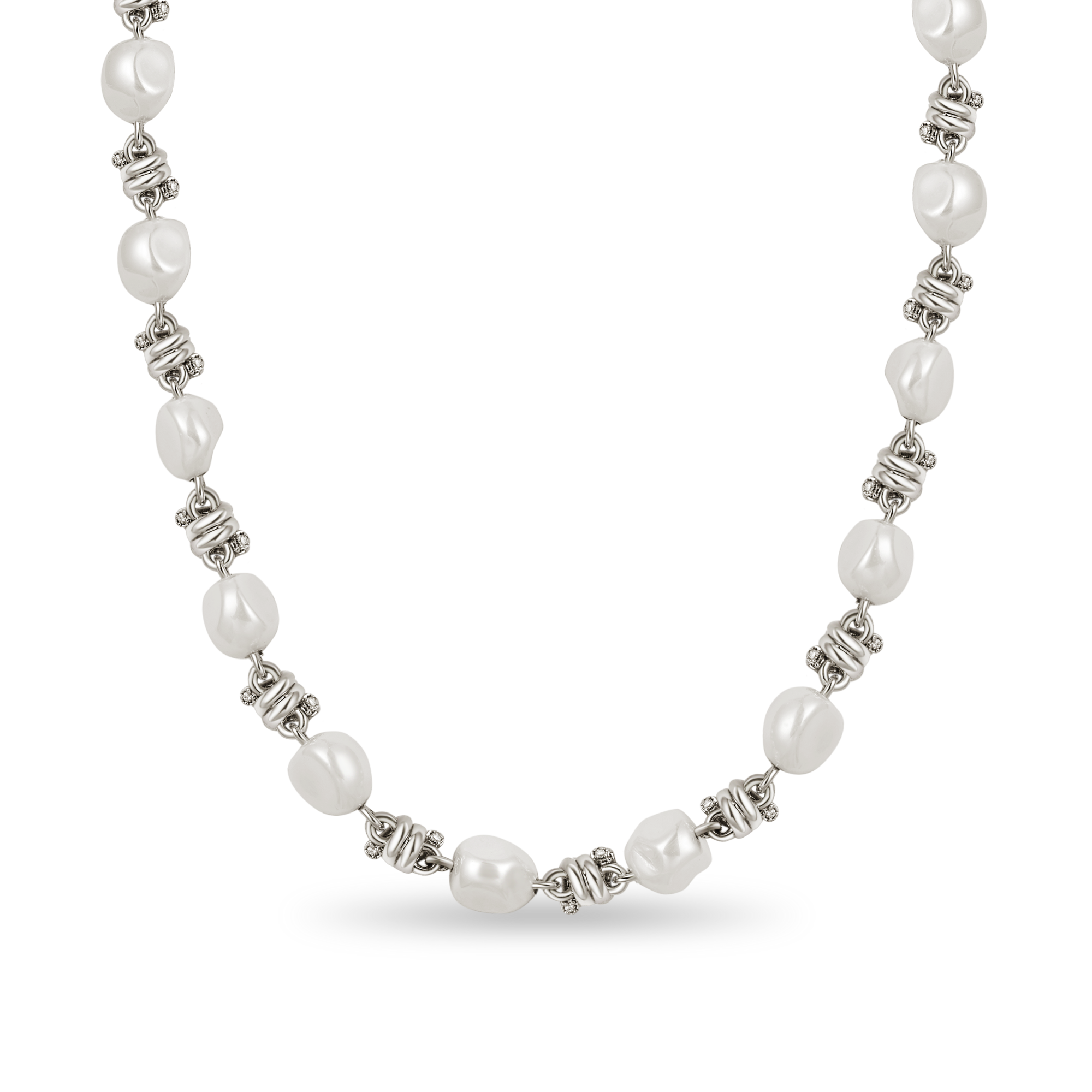 18" Stacheldraht Perlen Mix Kette