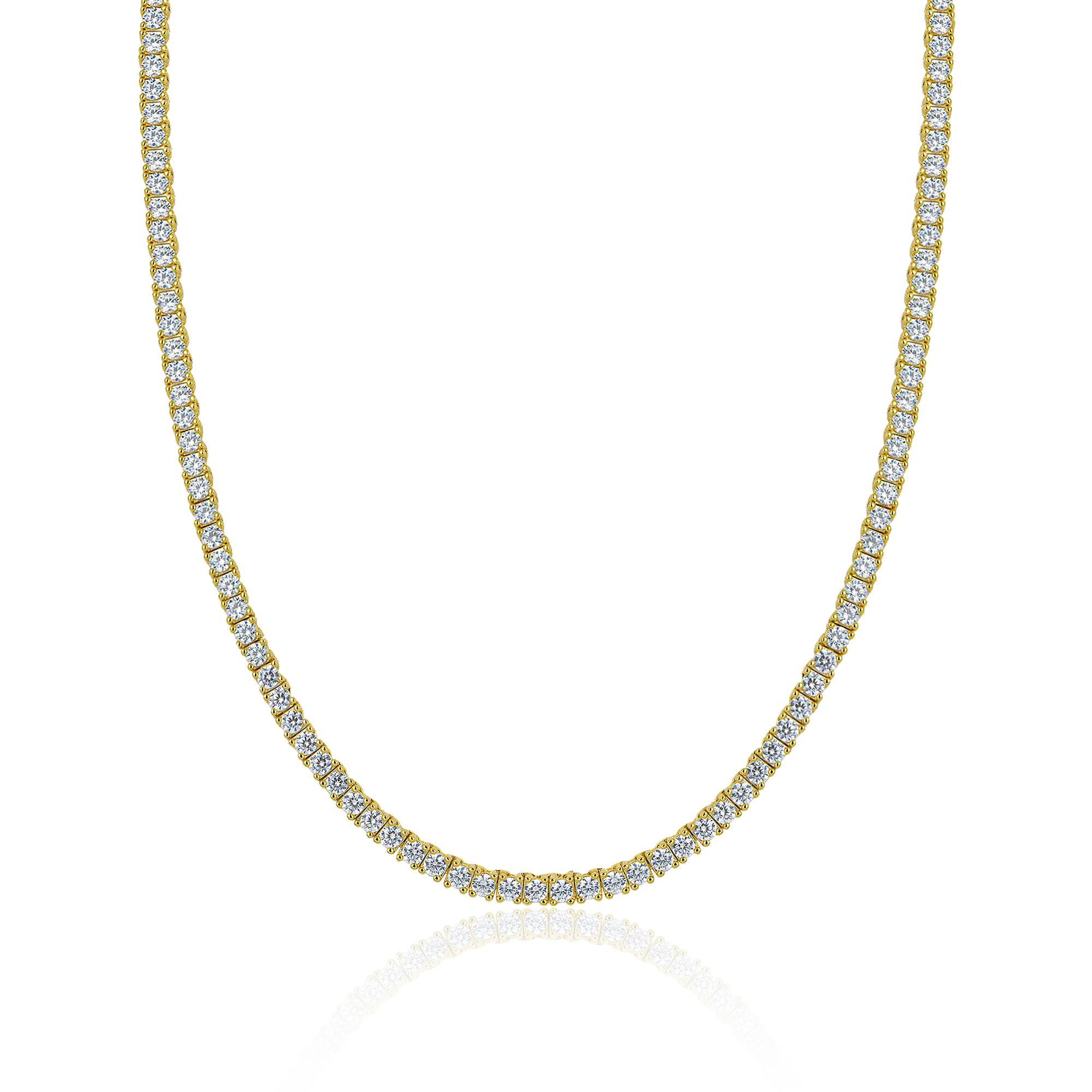 Iced Moissanite Tennis Chain - 3mm