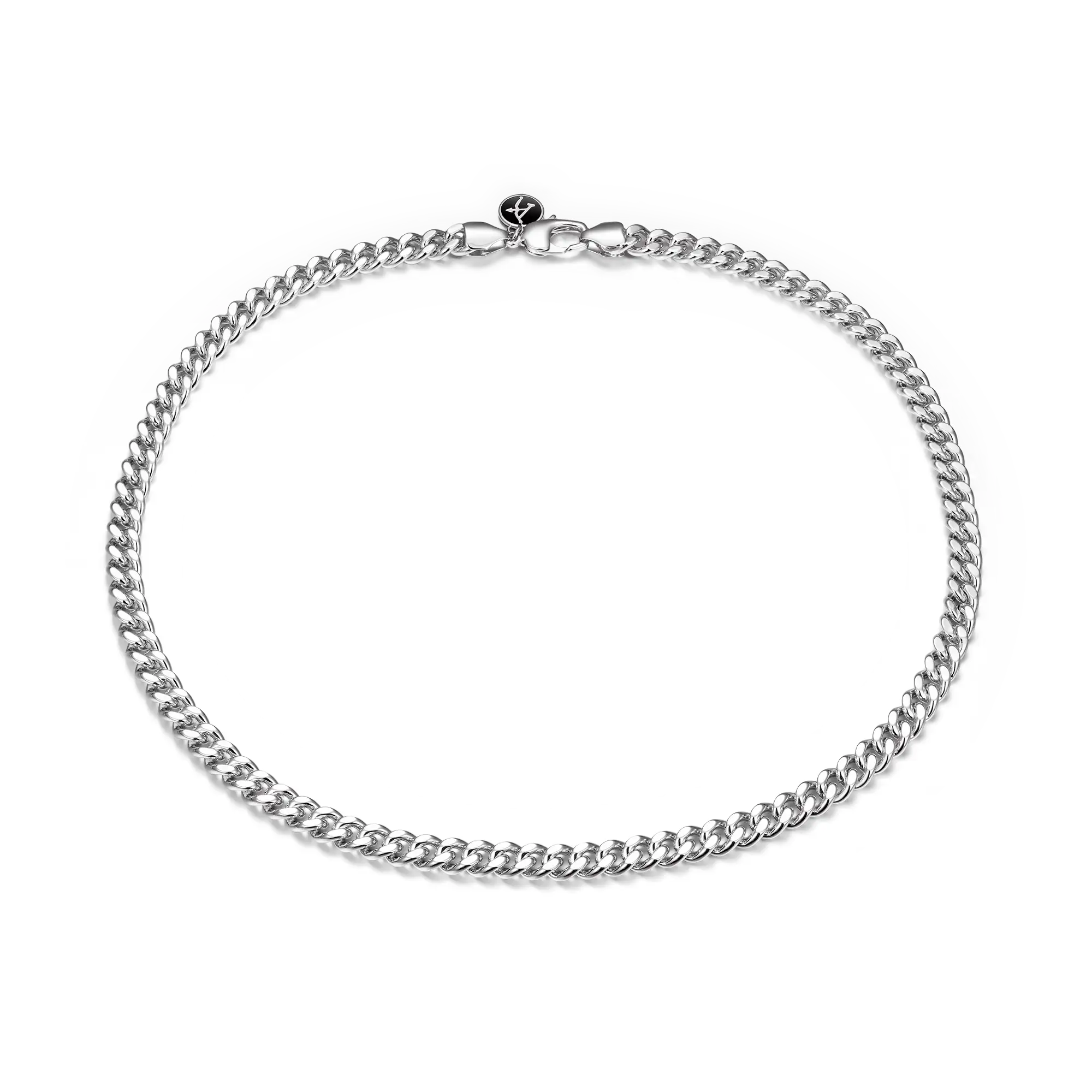 3.5mm&8mm Miami Micro Cuban Curb Chain - White Gold