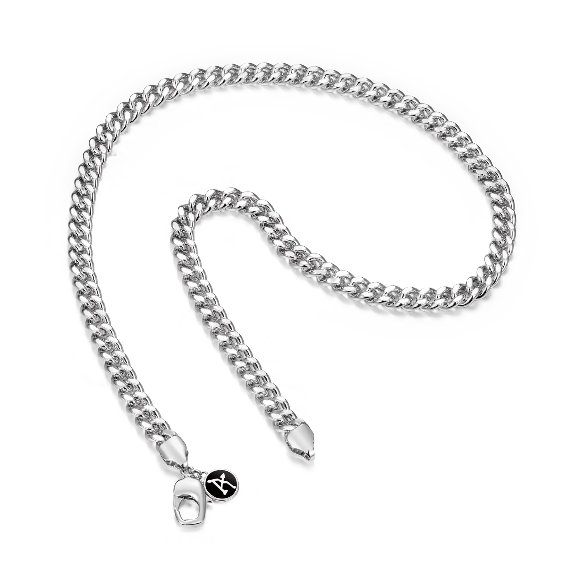 3.5mm&8mm Miami Micro Cuban Curb Chain - White Gold