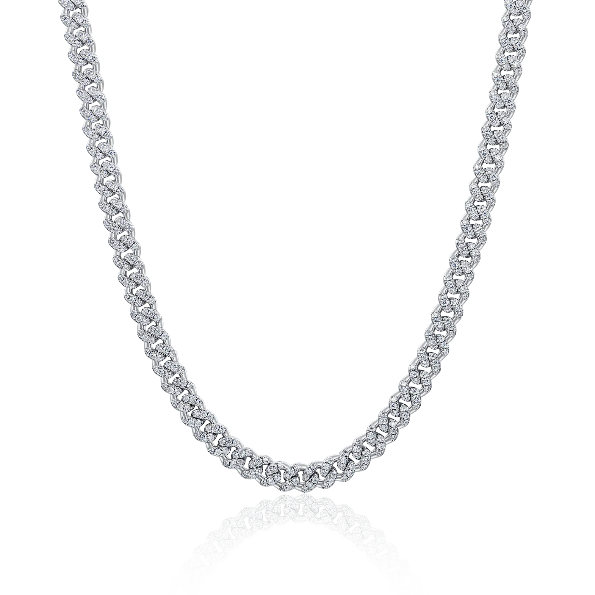 Cadena de enlaces cubanos de corte micro de corte de micro femenino - 6 mm