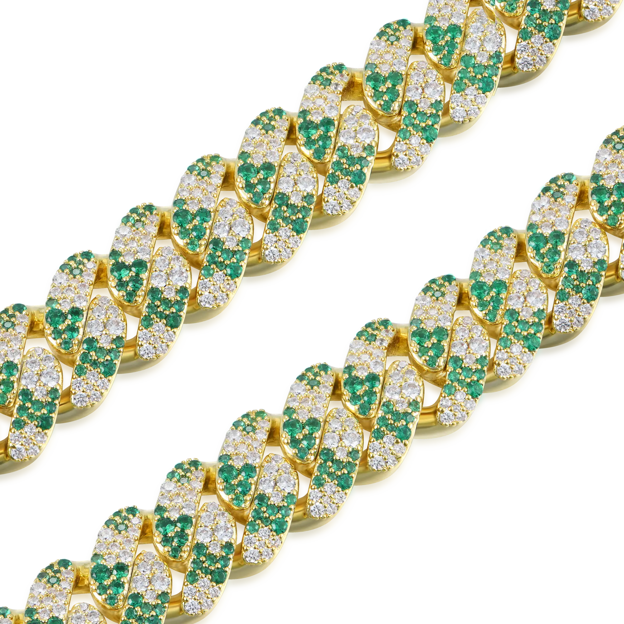 Iced Camouflage Cuban Chain - 12mm