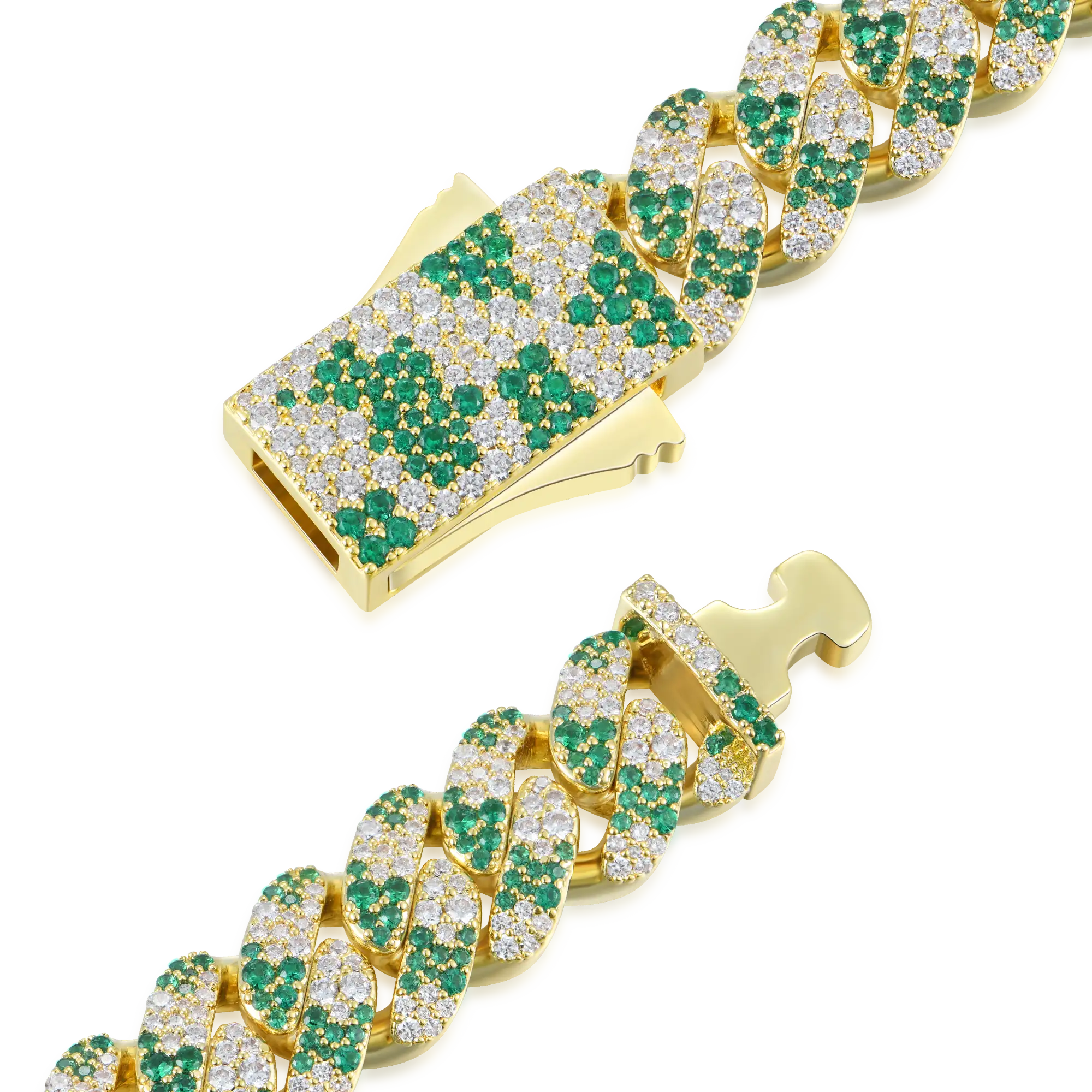 Iced Camouflage Cuban Chain - 12mm