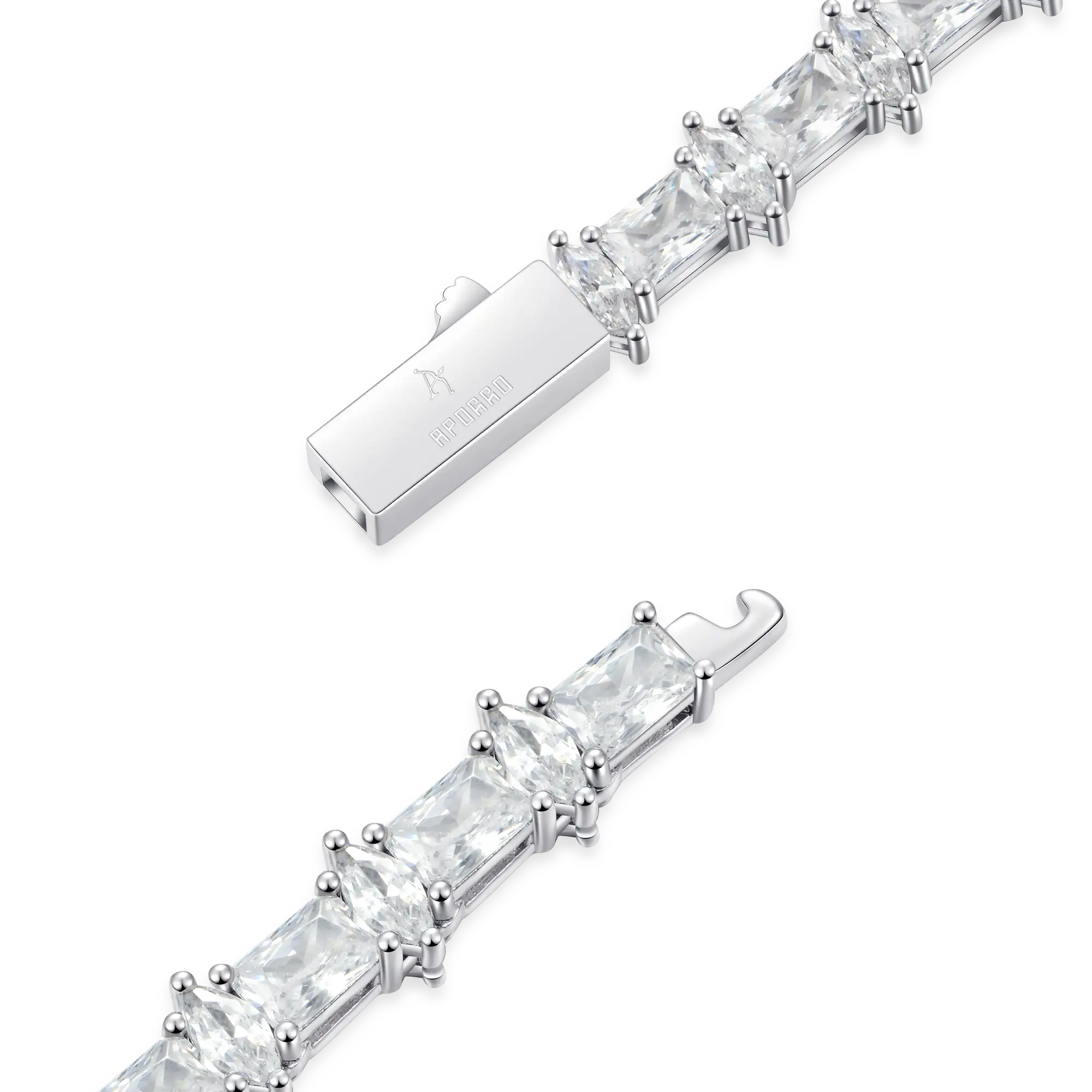 6mm Refined Luster Tennis Chain and Bracelet Gift Set