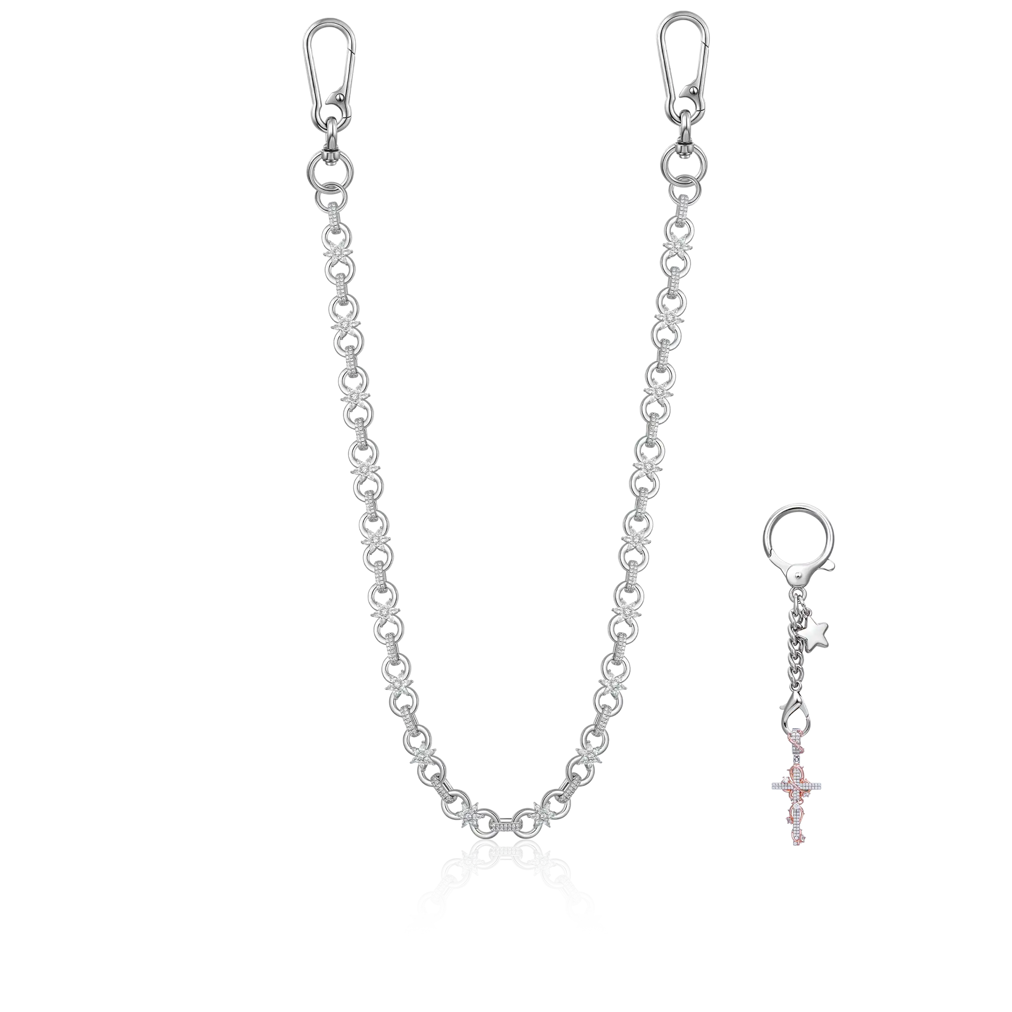 Infinity Bloom -Kette und Brieftaschenkette