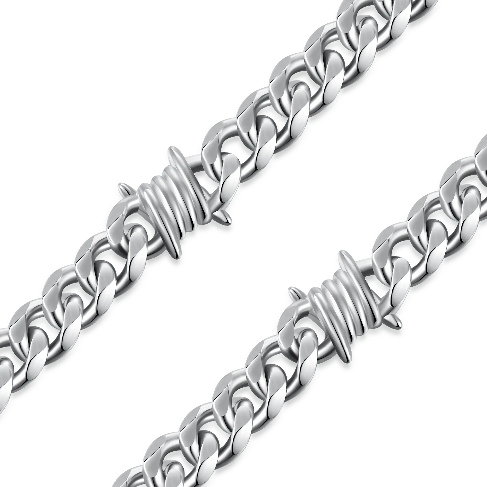 Thorned Cuban & G-Link Wallet Chain Bundle