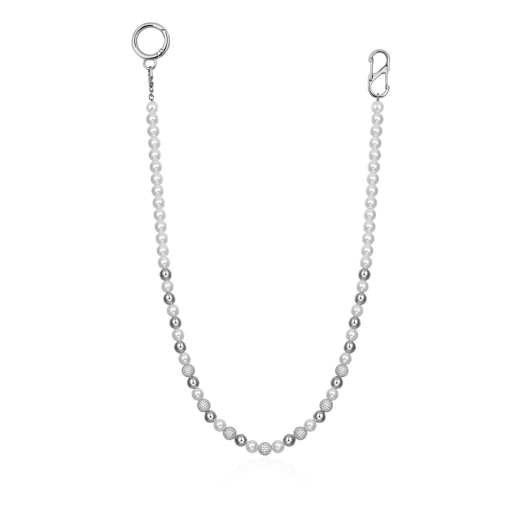 Trove Orbit Pearl Wallet Chain - 8mm