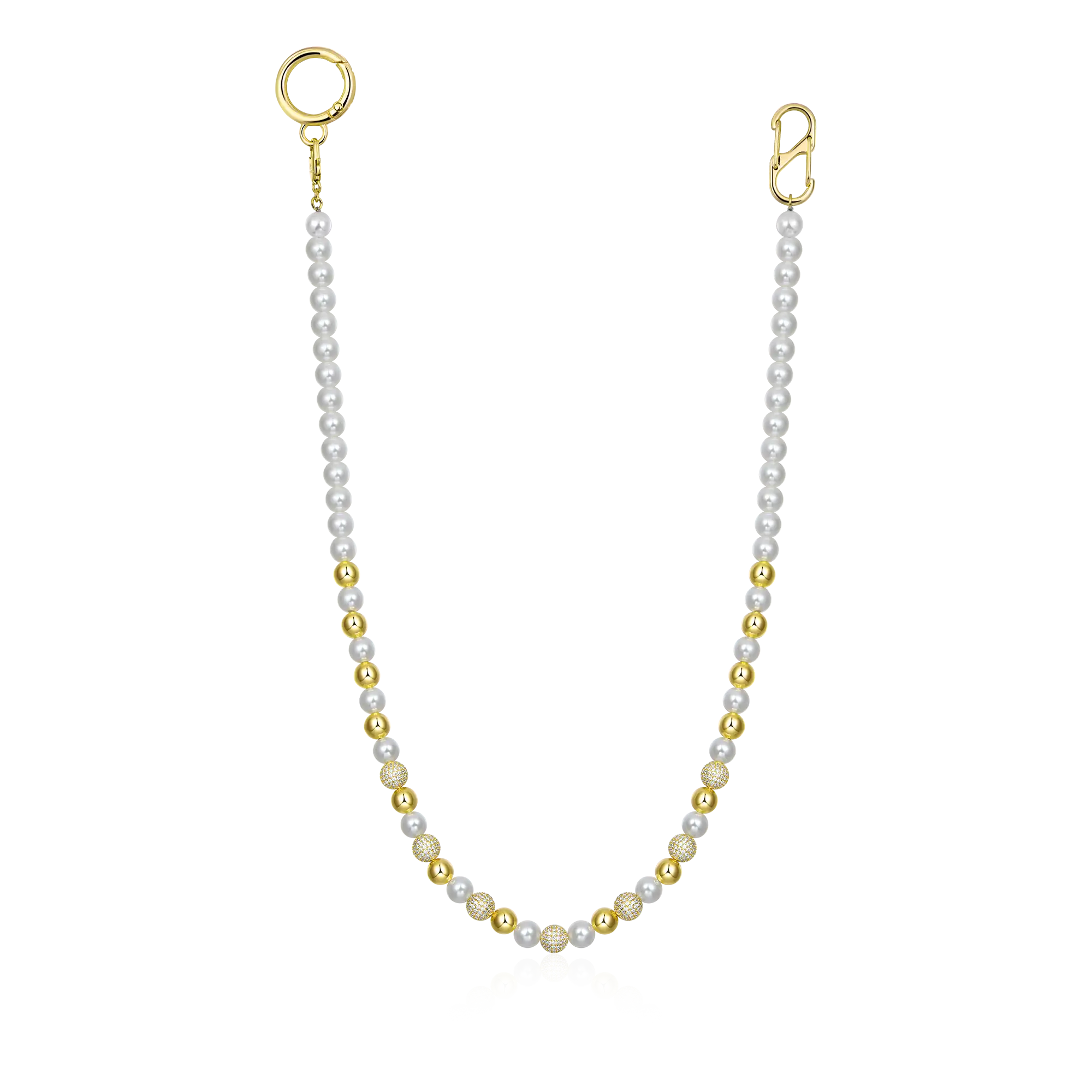 Trove Orbit Pearl Wallet Chain - 8mm