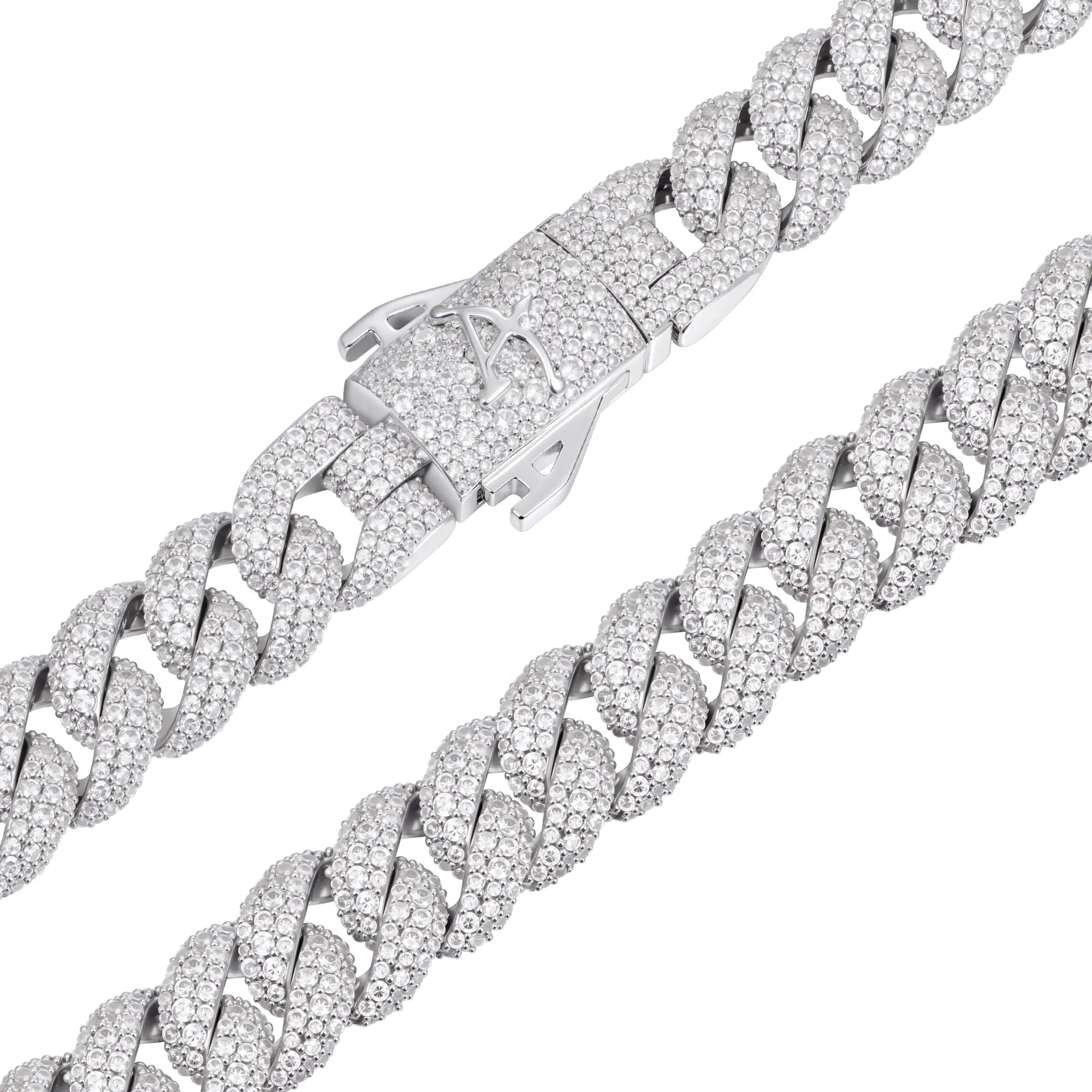 Round Cut Cuban Link Chain - 12mm