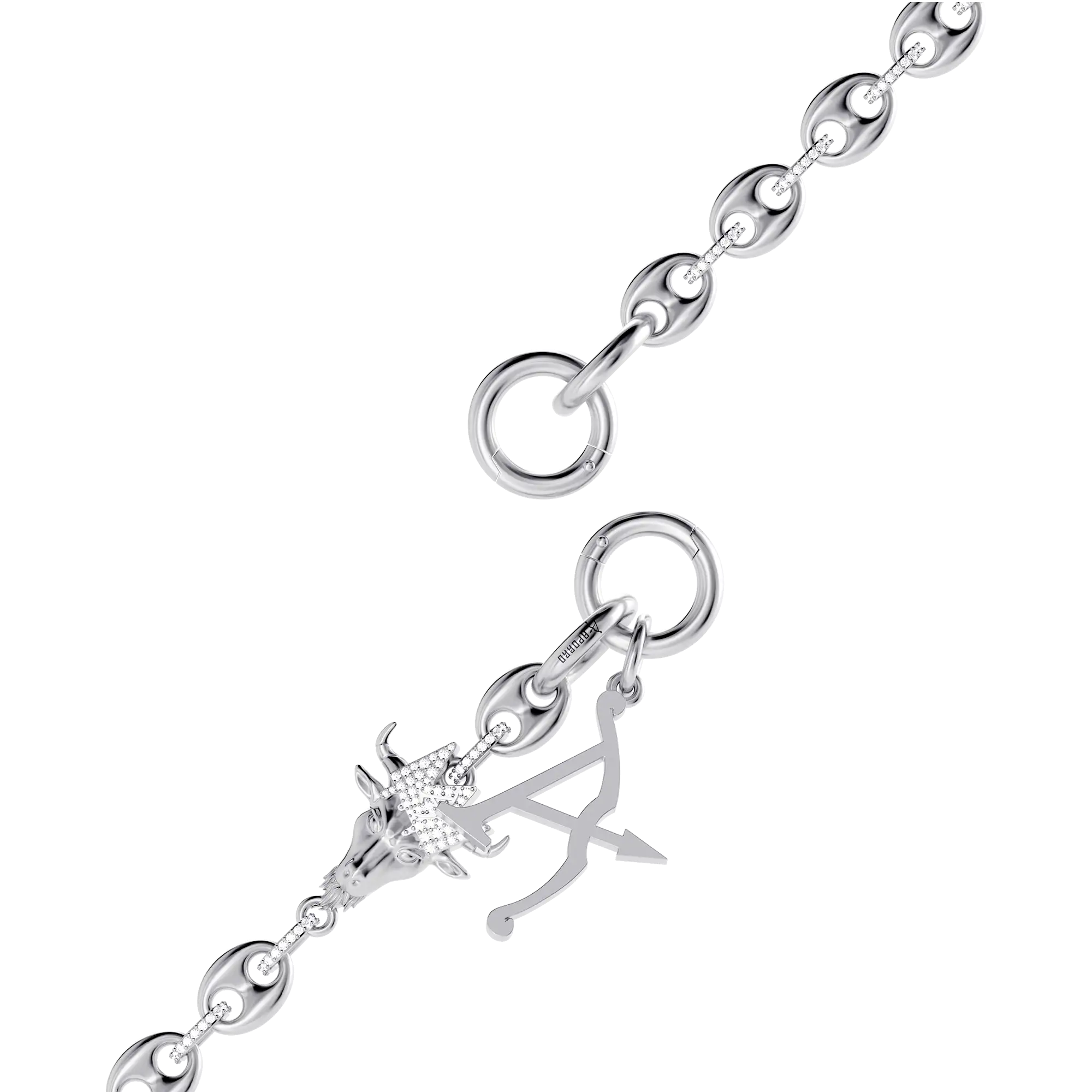 Moissanite Mighty G.O.A.T. Wallet Chain