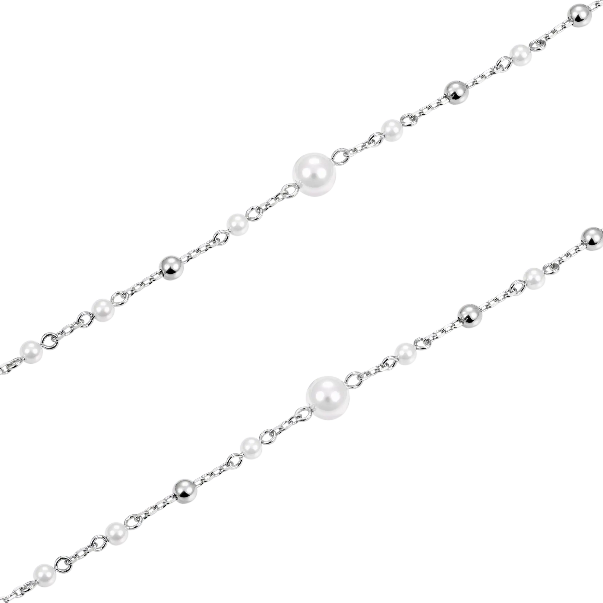 Pure Pearl Virgin Mary Rosary Necklace