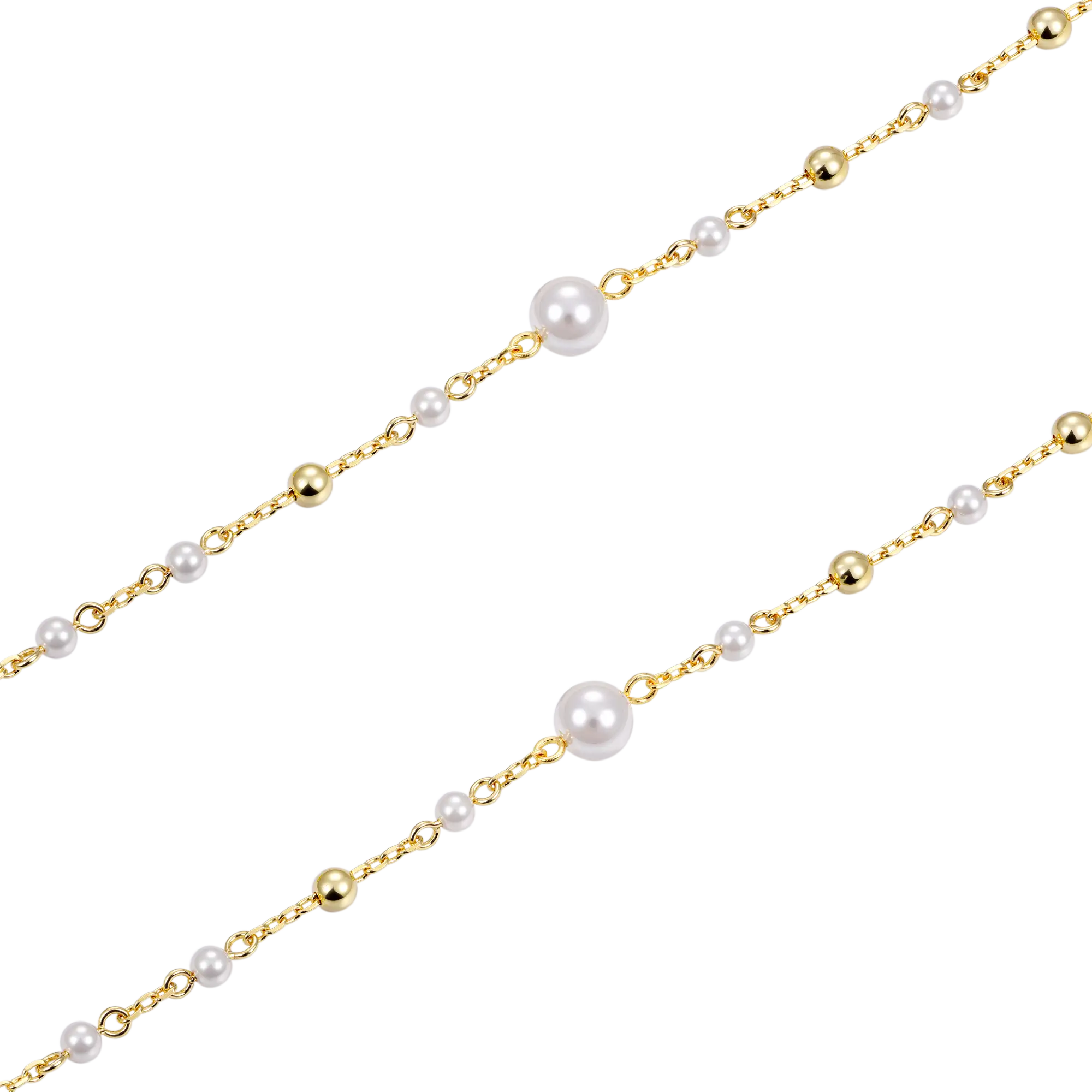 Collar Rosario Virgen María Pura Perla
