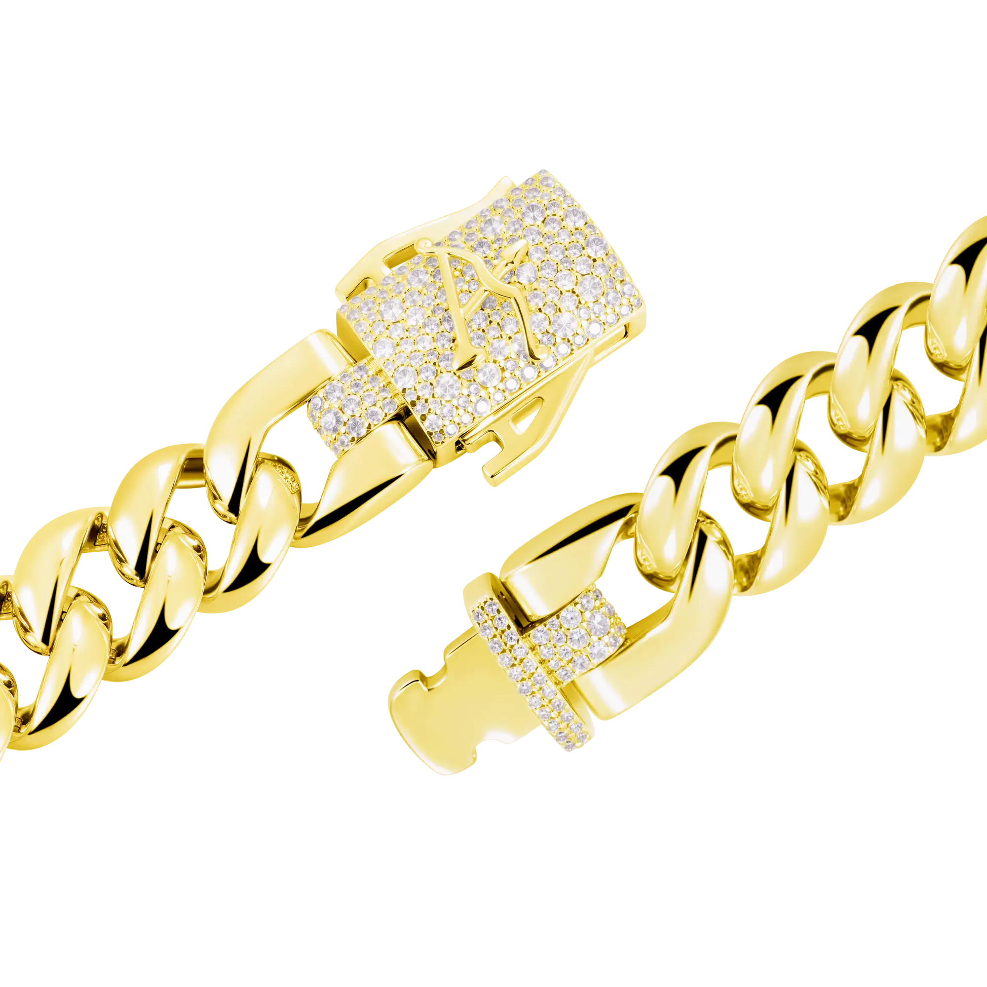 Plain Gold Cuban Link Chain - 12mm