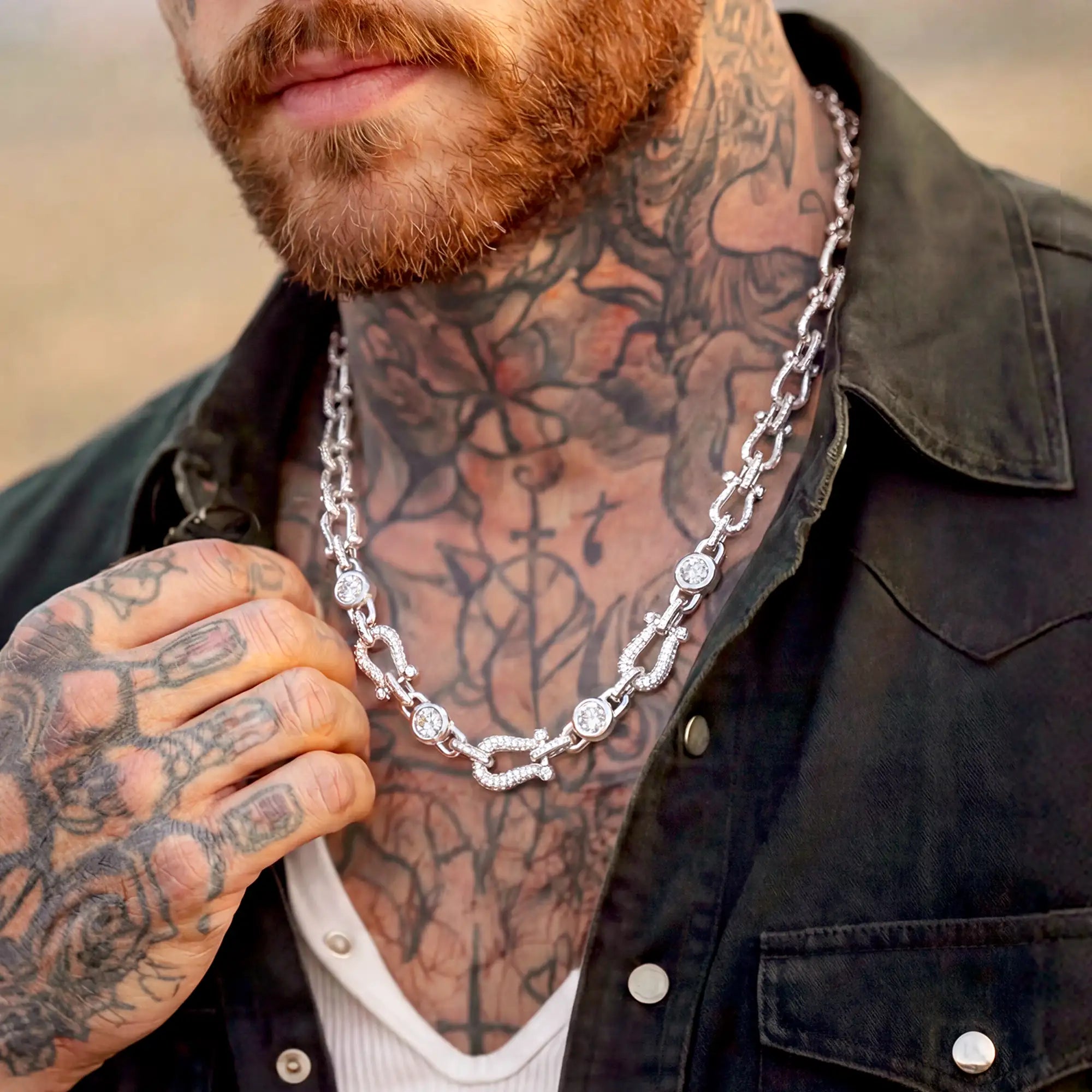 Horseshoe Fortune Crypto Necklace