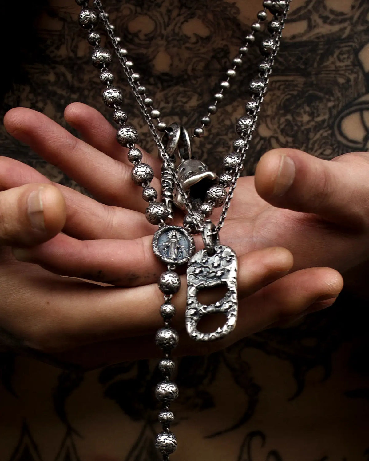 WEATHERED CHARMS NECKLACE