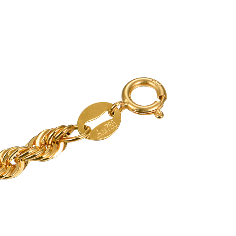 18K Solid Gold Rope Chain - APORRO