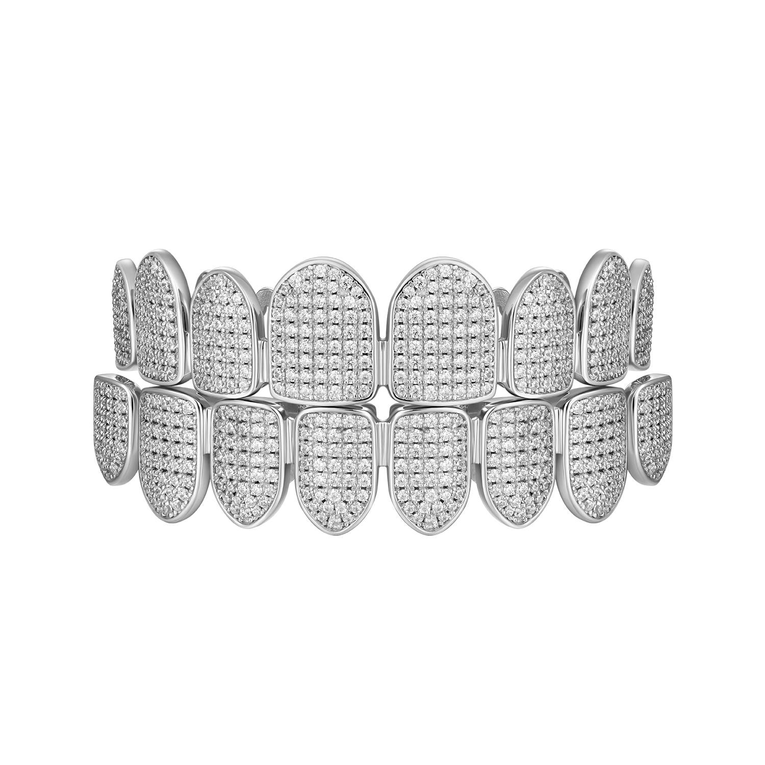 Pre-made Iced Out Gold Grillz