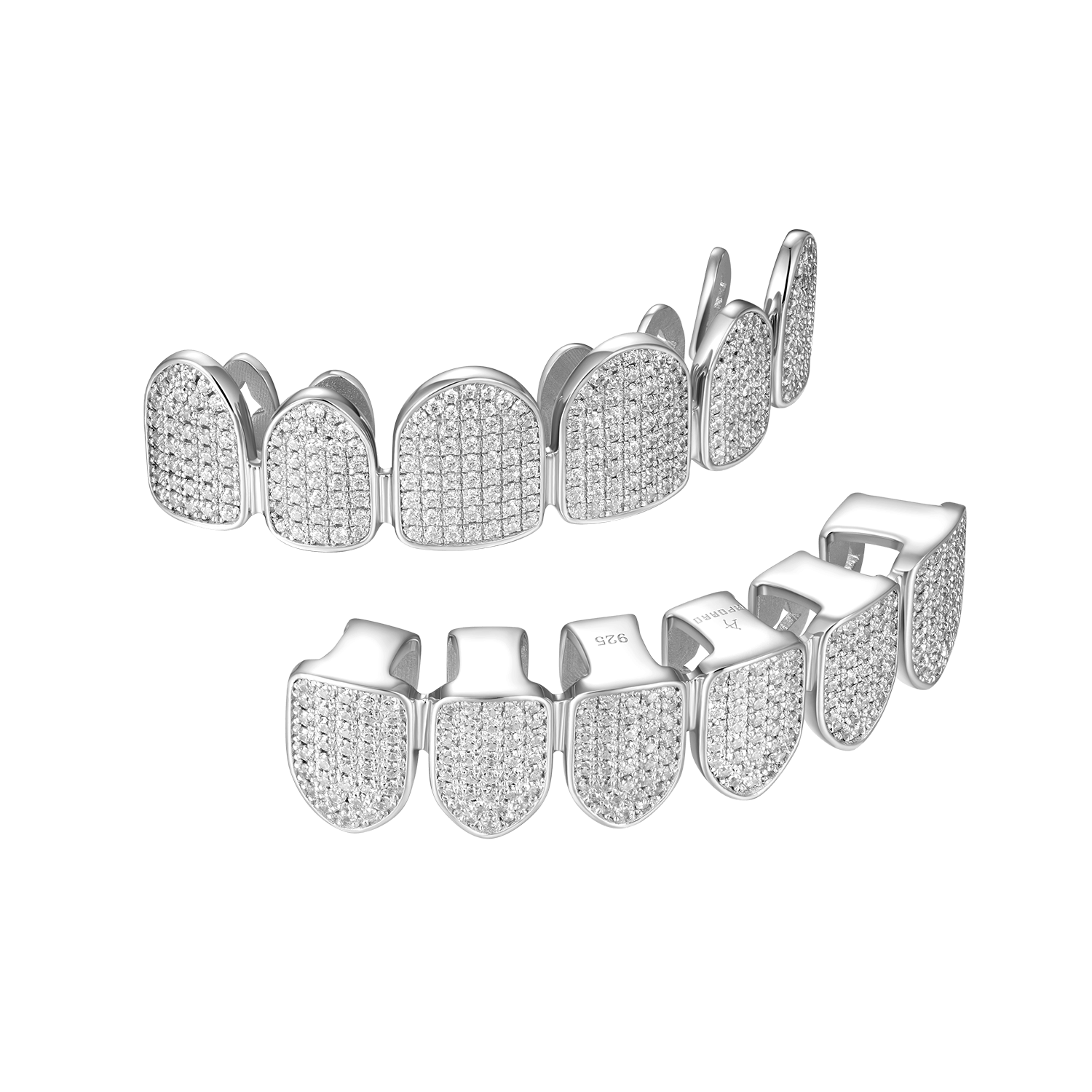 Pre-made Iced Out Gold Grillz