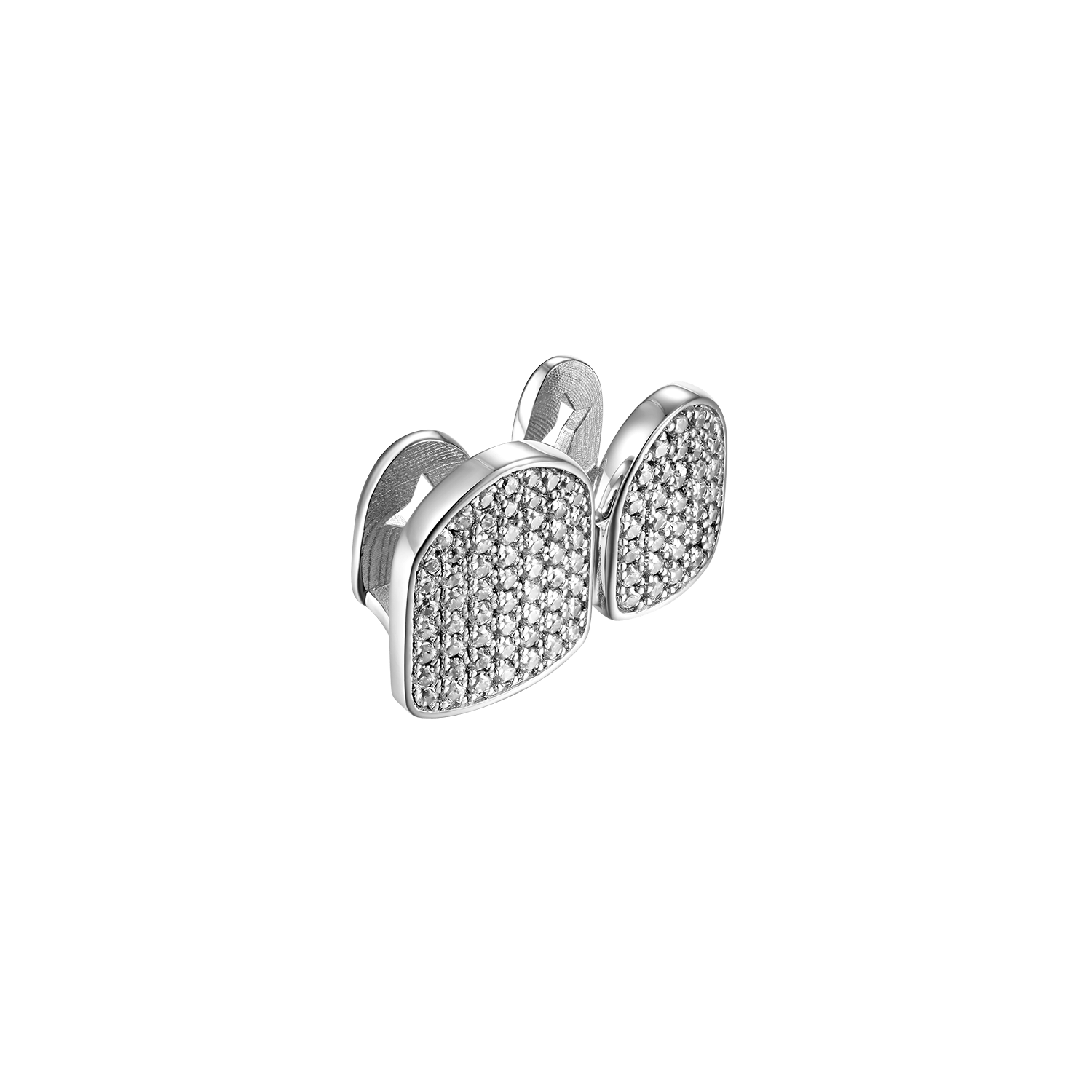 Pre-made Single/Double Cap Iced Out Gold Grillz