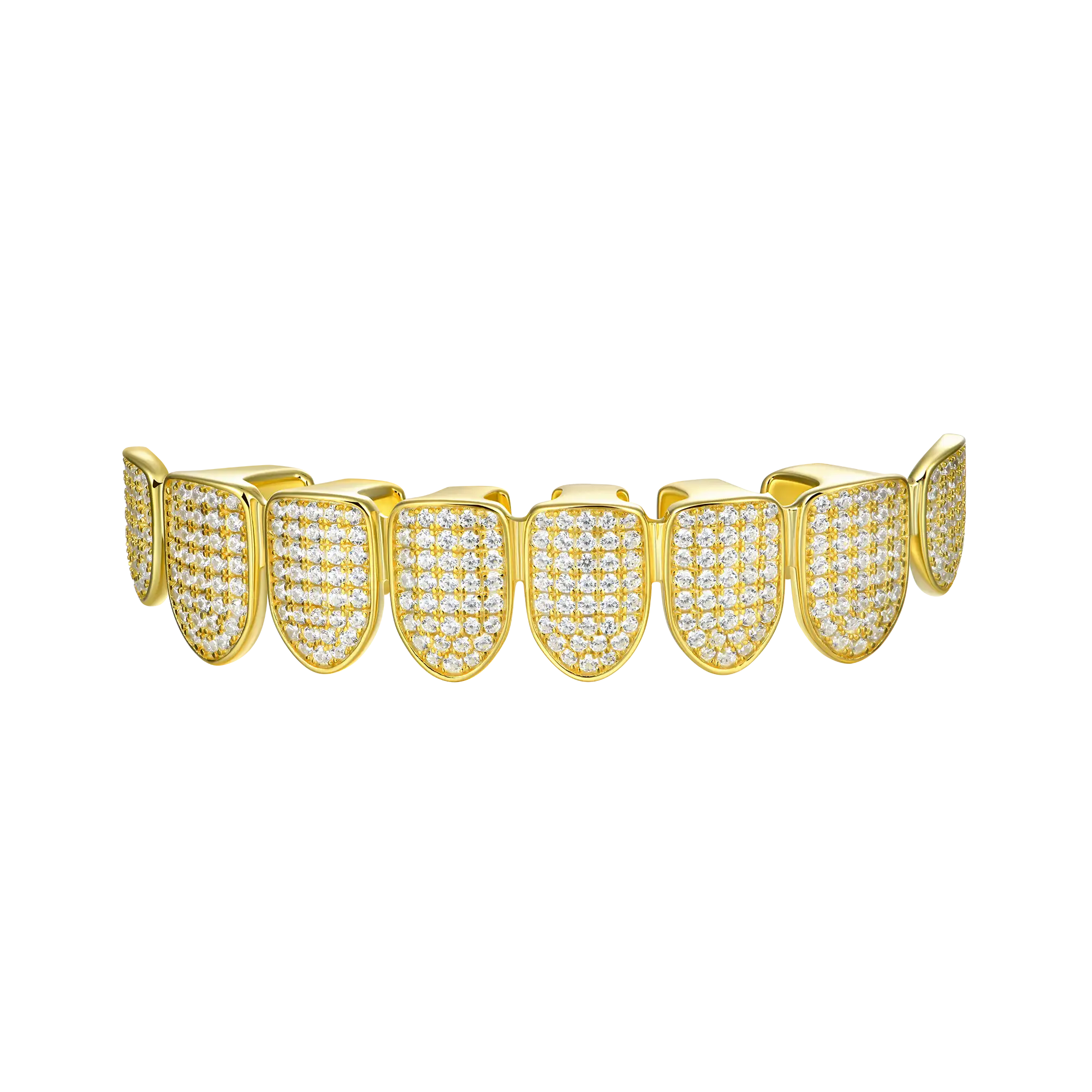 Pre-made Iced Out Gold Grillz