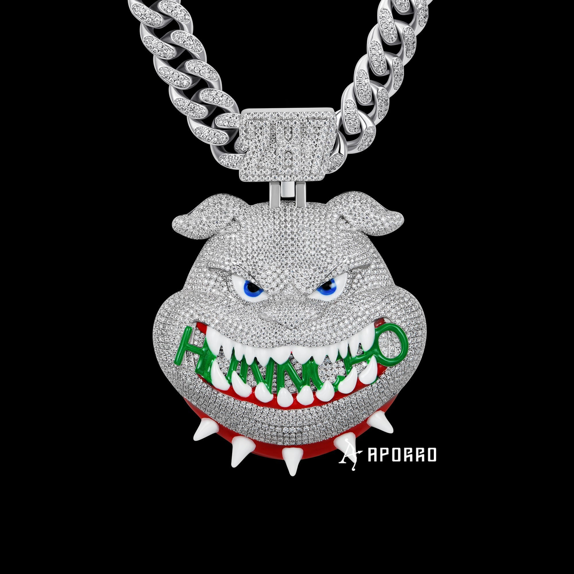 APORRO Premium Custom Buss Down 3D Moby Anhänger