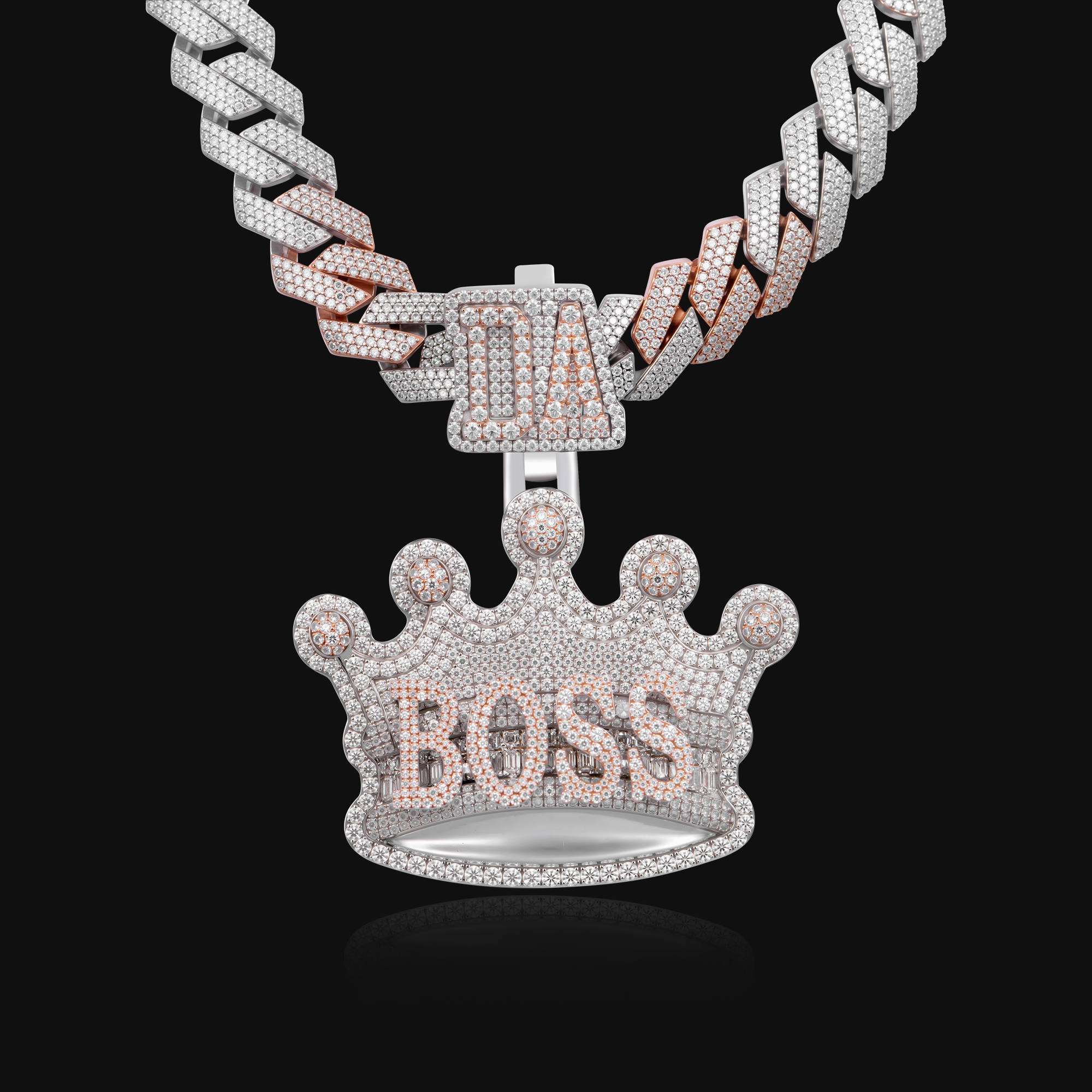 Aporro Premium Custom 3D Crown Ciondolo
