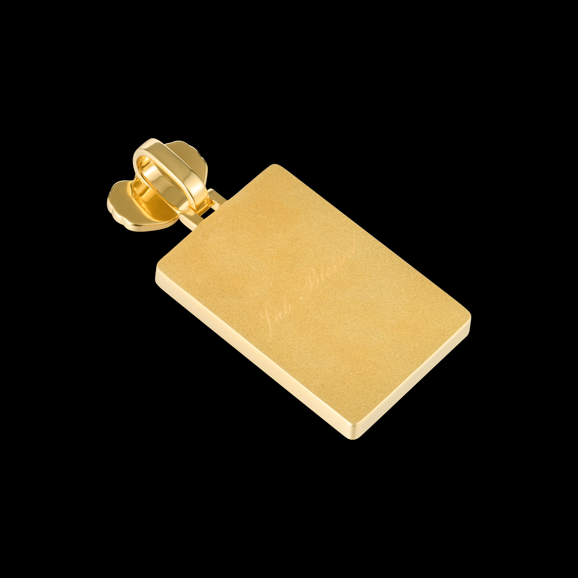 Ciondolo dogtag ghiacciato 3D personalizzato APORRO